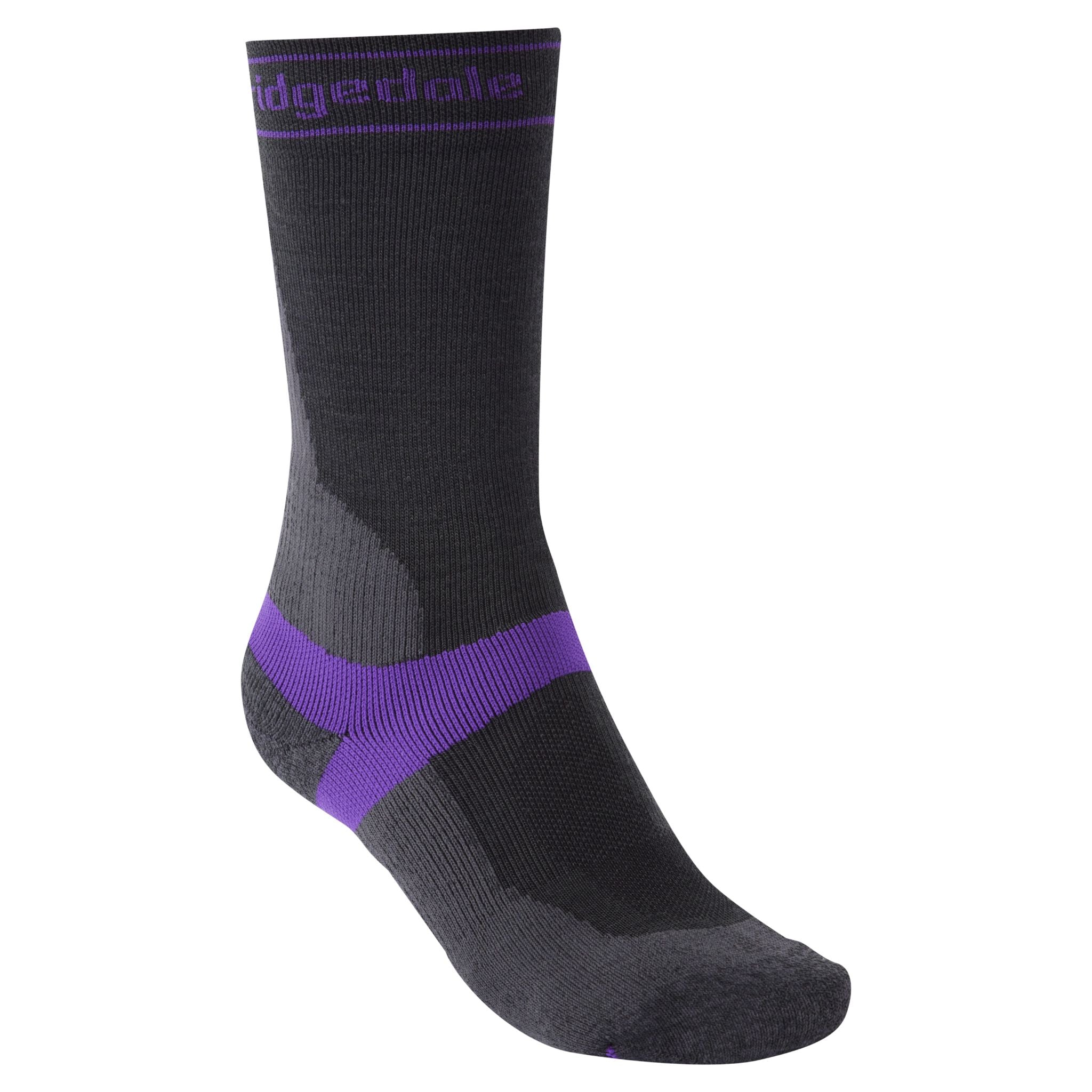 Bridgedale Mid-Weight Women's Merino MTB Socks Charcoal / S: UK 3-4.5