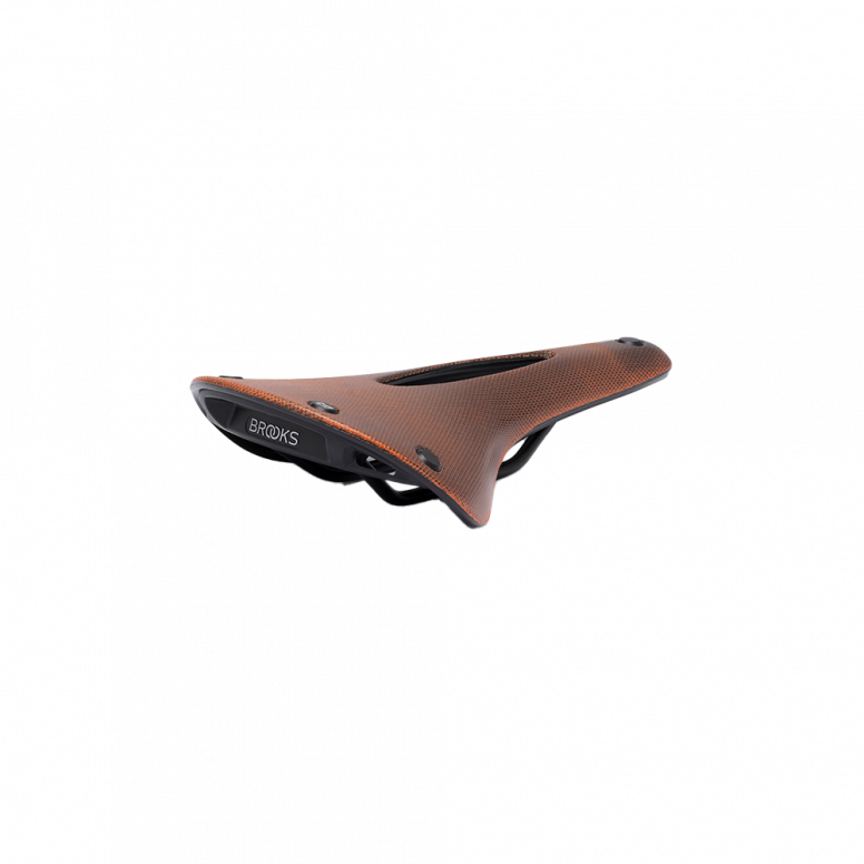 Brooks C17 Cambium Carved All-Weather Saddle Orange / 162mm