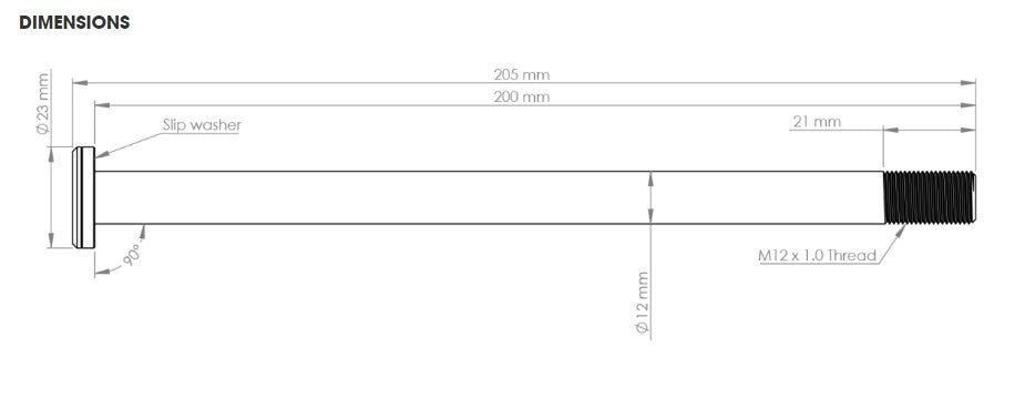 Burgtec Commencal Supreme 200mm Rear Axle