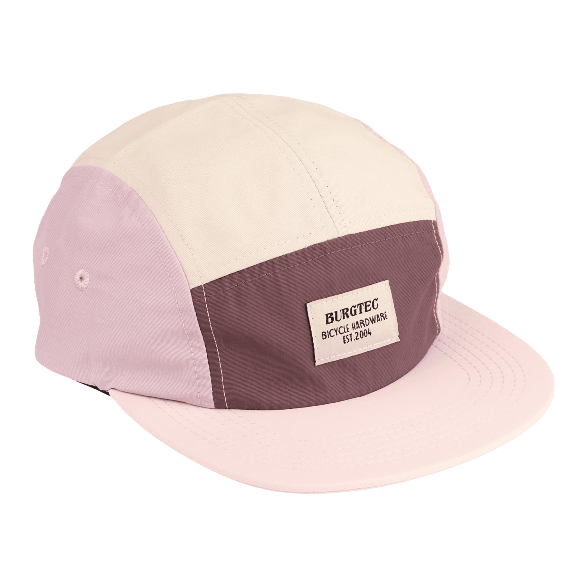 Burgtec Courier Five Panel Hat Pink Lemonade / One Size