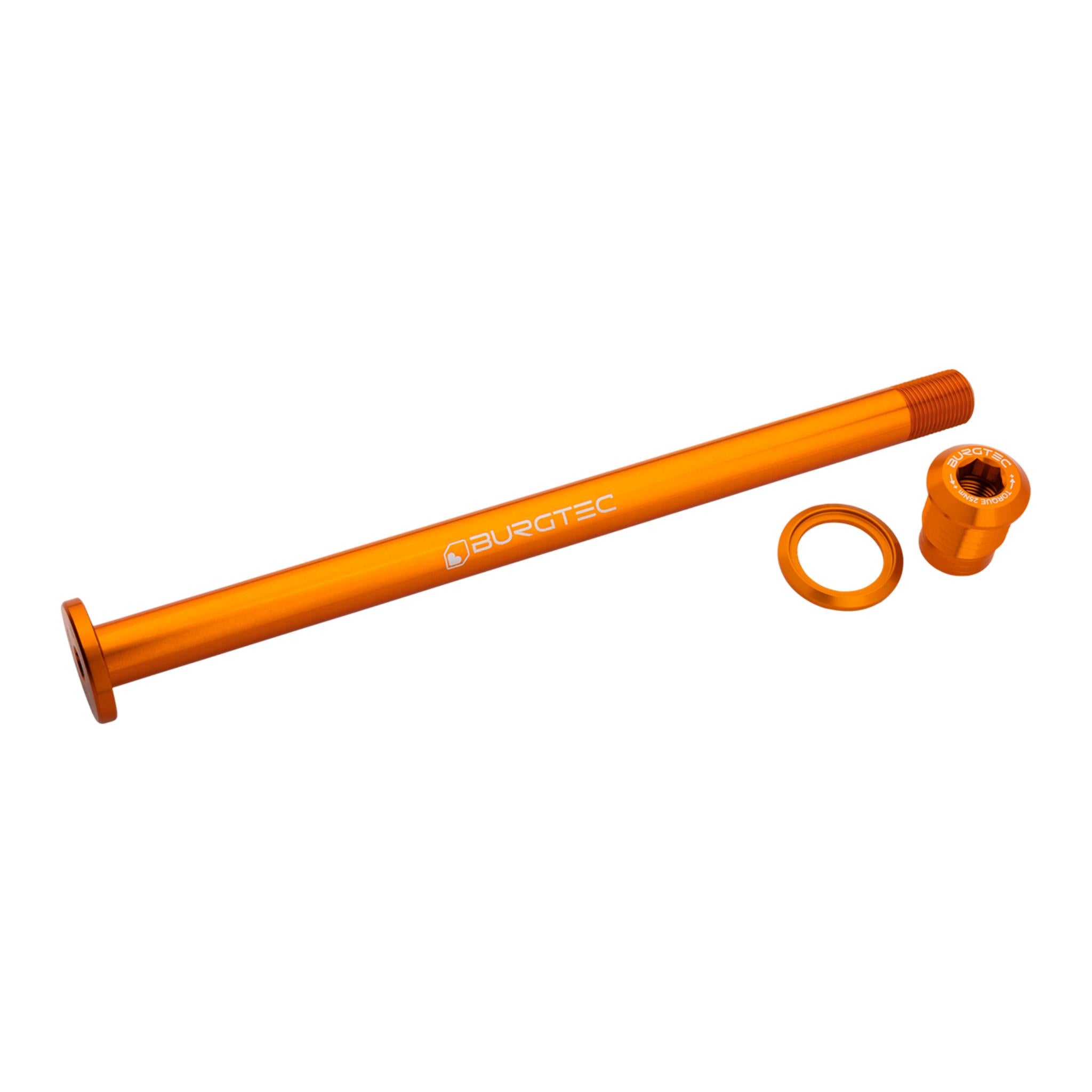 Burgtec Evil 183.5mm Rear Axle Iron Bro Orange