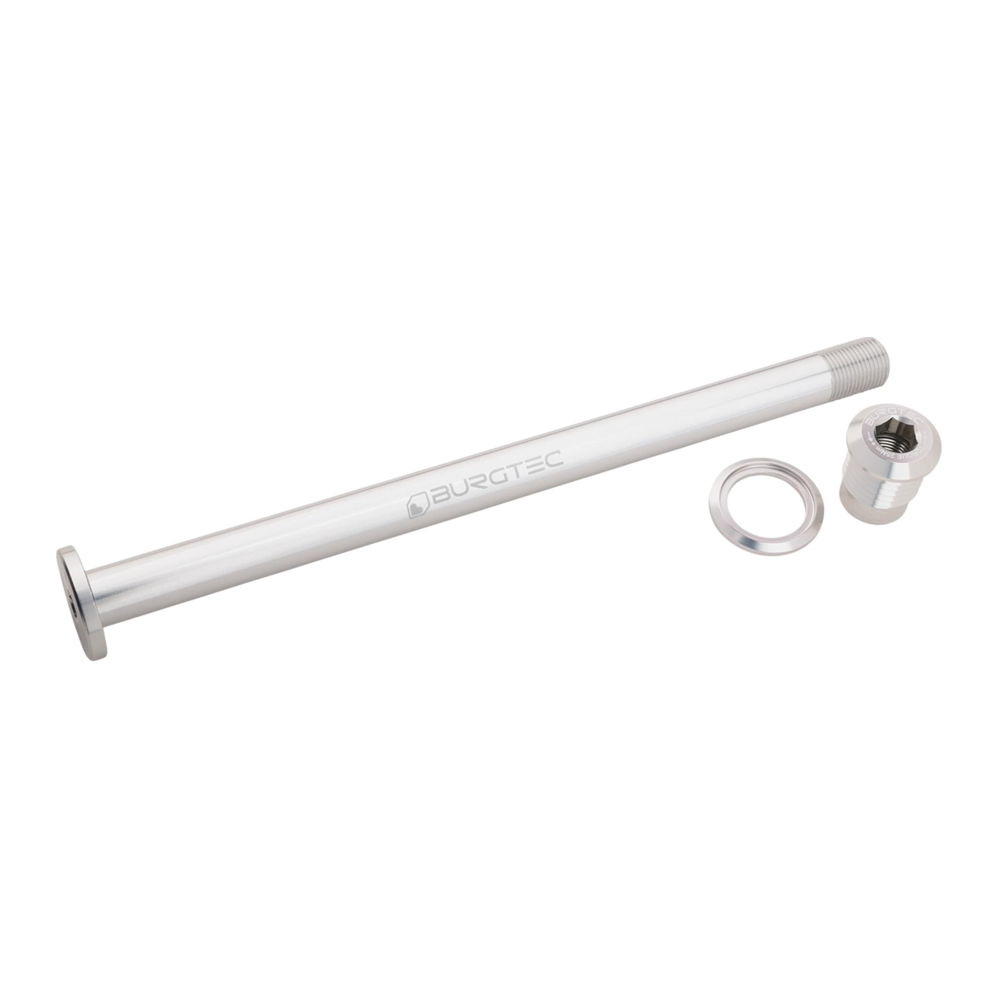 Burgtec Evil 183.5mm Rear Axle Rhodium Silver