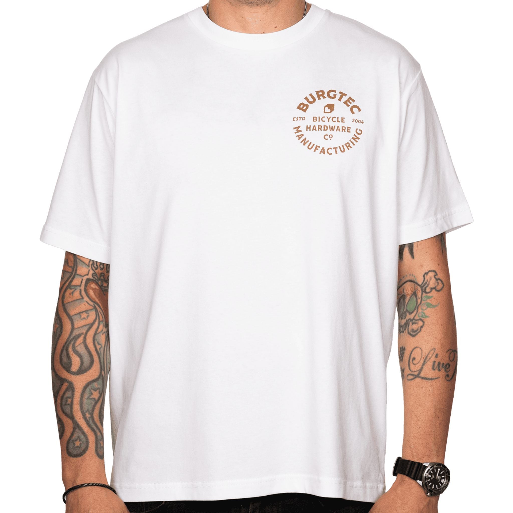 Burgtec Gold Stamp T-Shirt White / S