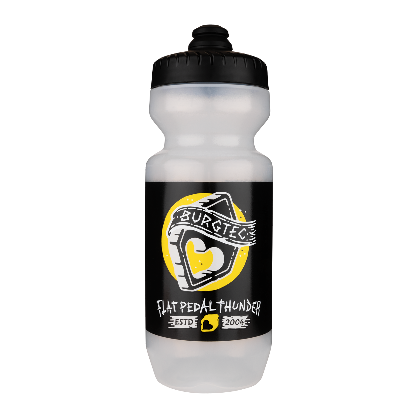 Burgtec Guzzle Water Bottle Flat Pedal Thunder