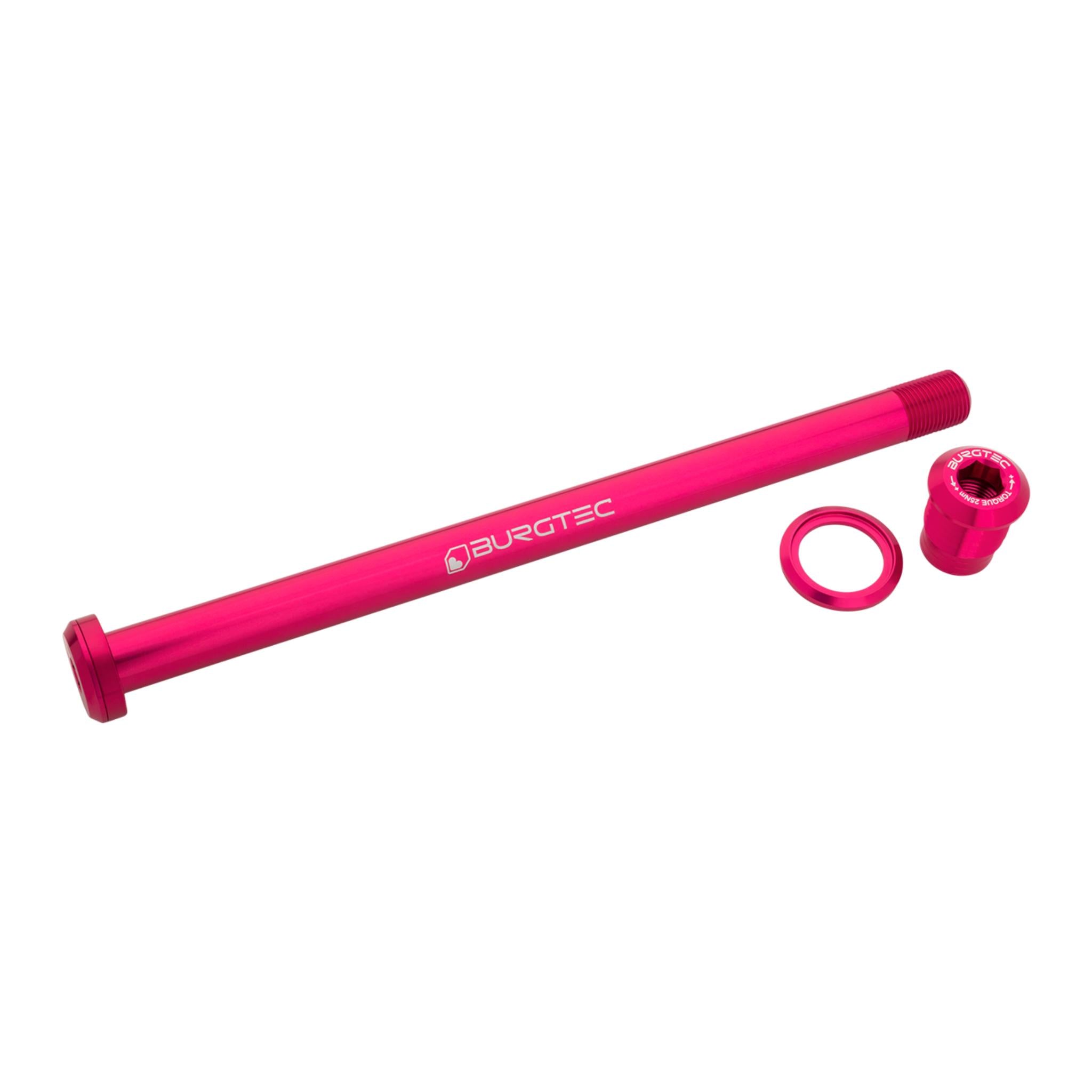 Burgtec Pivot 185.3mm Rear Axle Toxic Barbie Pink