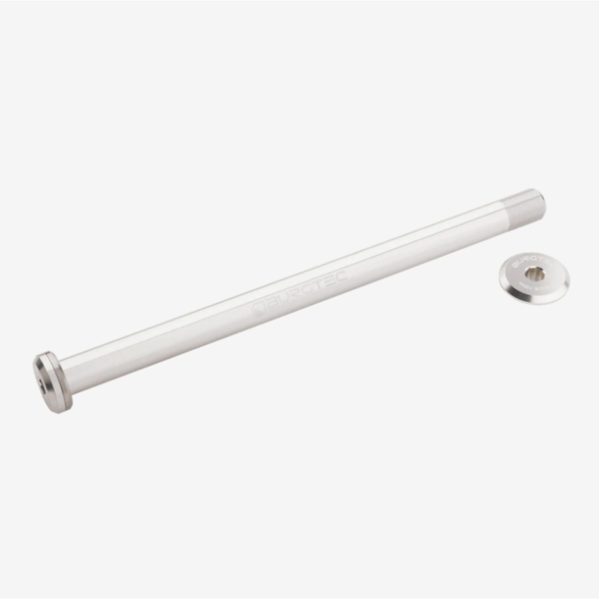 Burgtec Santa Cruz V10 182mm Rear Axle Rhodium Silver