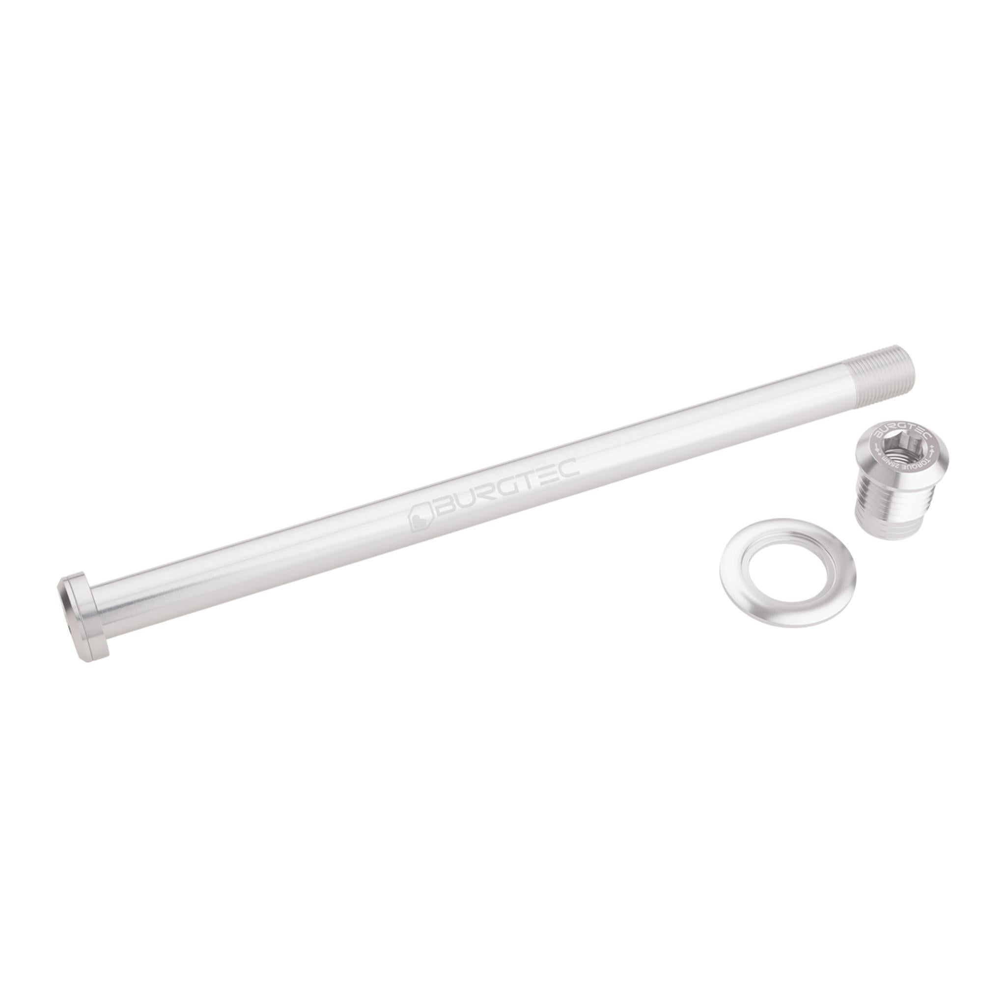 Burgtec Trek Session 194mm Rear Axle Rhodium Silver