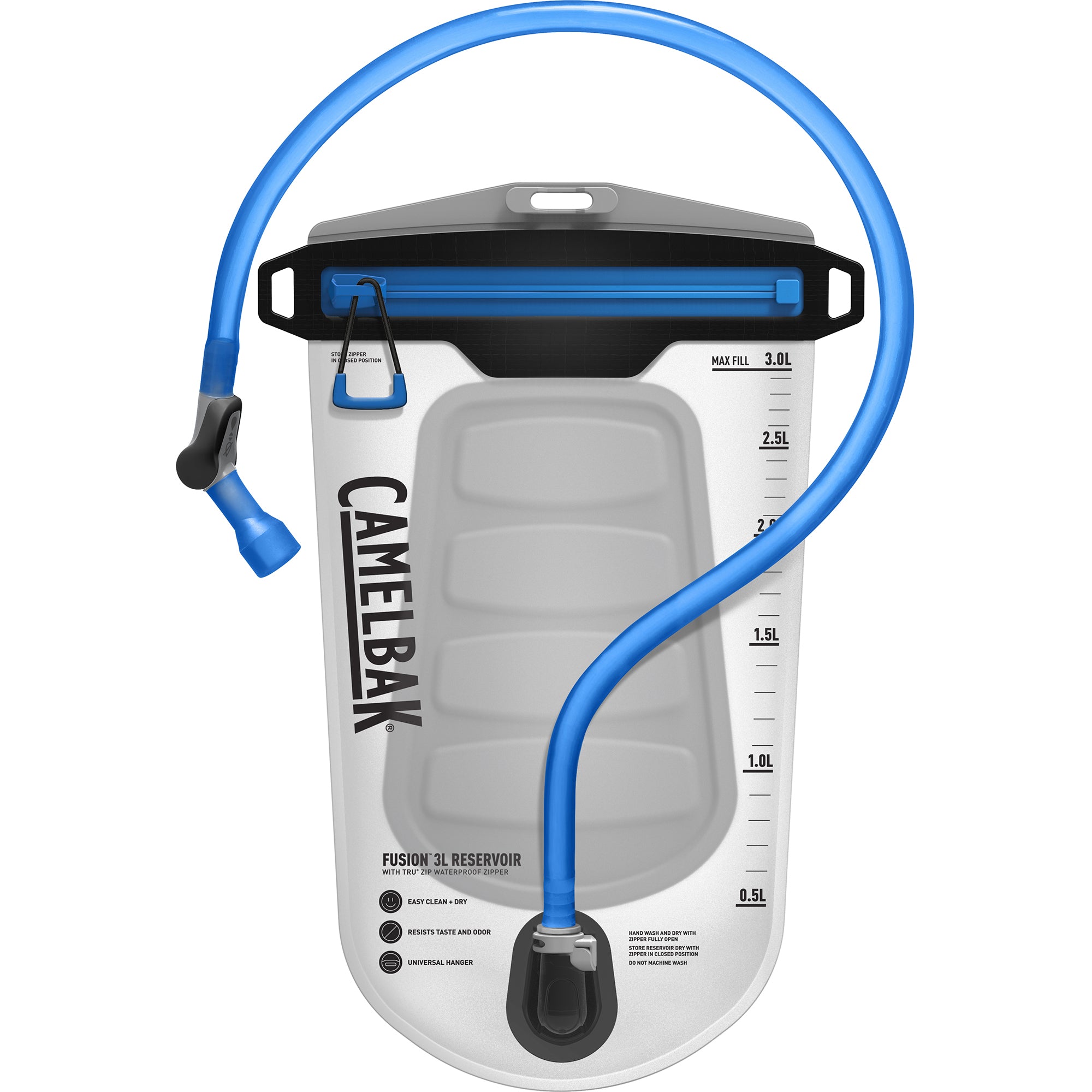 CamelBak Fusion 3L Reservoir With Tru Zip Waterproof Zipper Clear / 3L