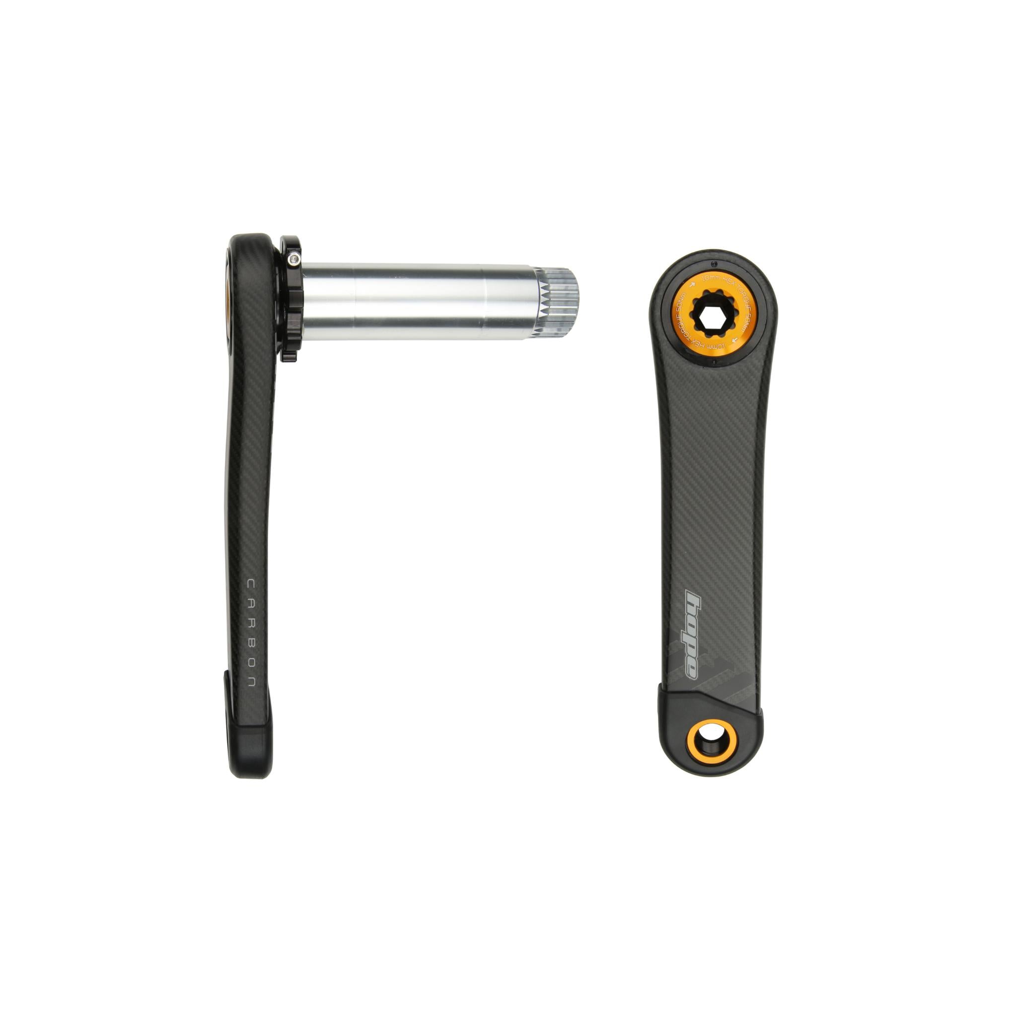 Carbon RX Gravel Crankset Orange / 165mm / Regular