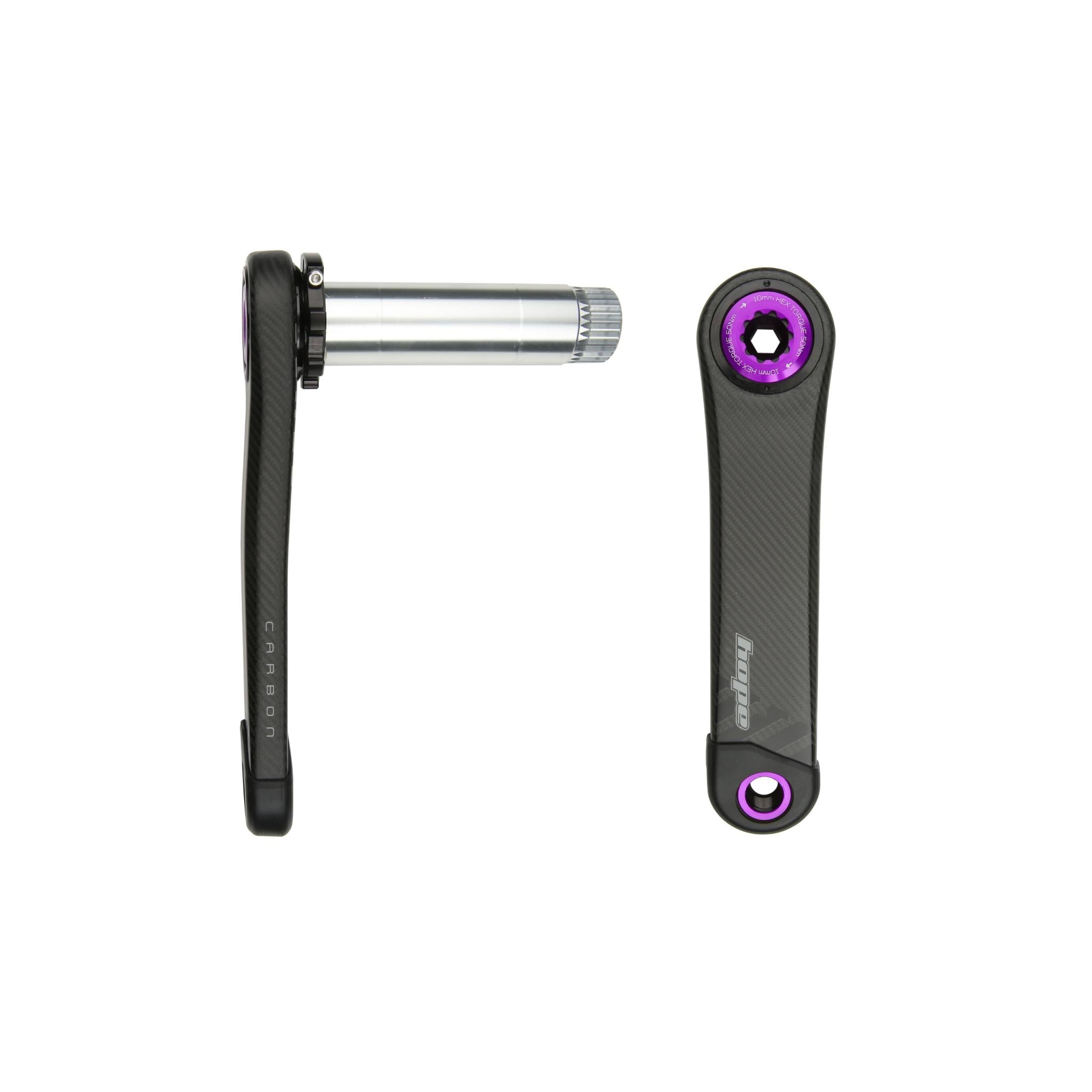 Carbon RX Gravel Crankset Purple / 165mm / Regular