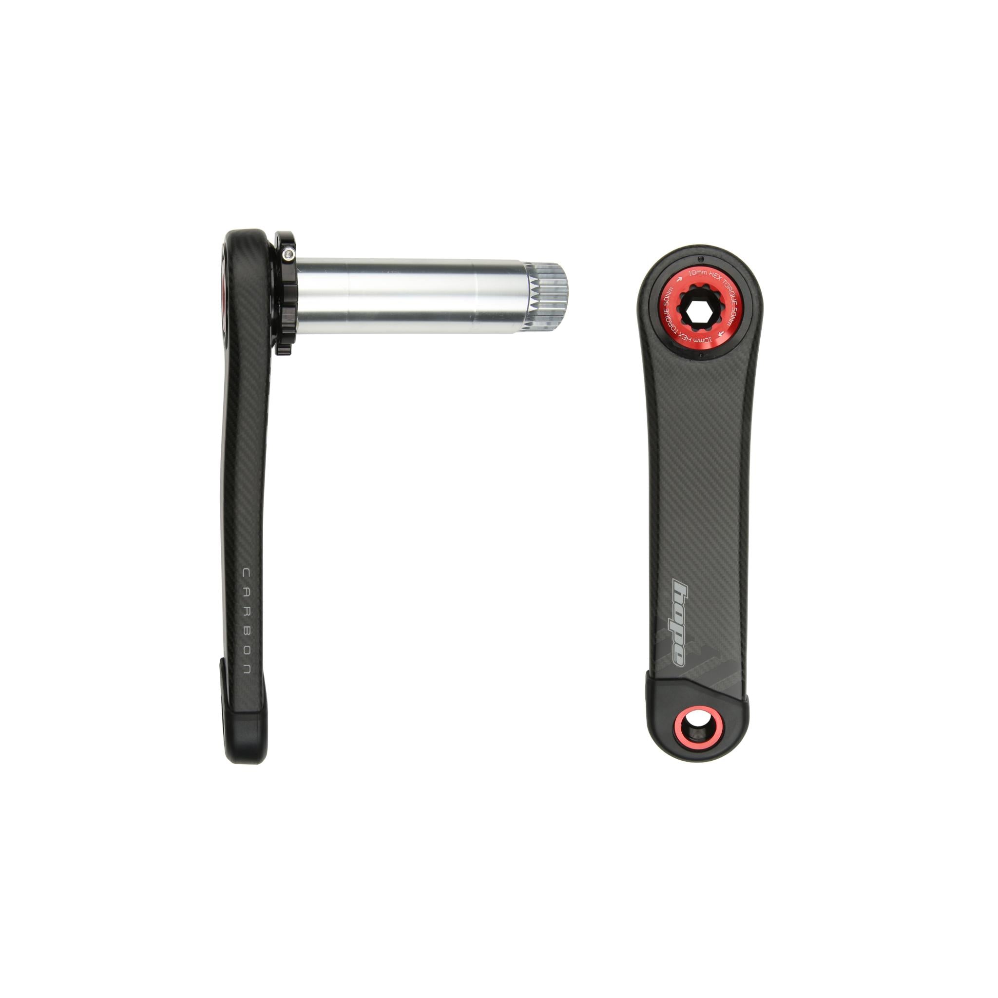 Carbon RX Gravel Crankset Red / 165mm / Regular