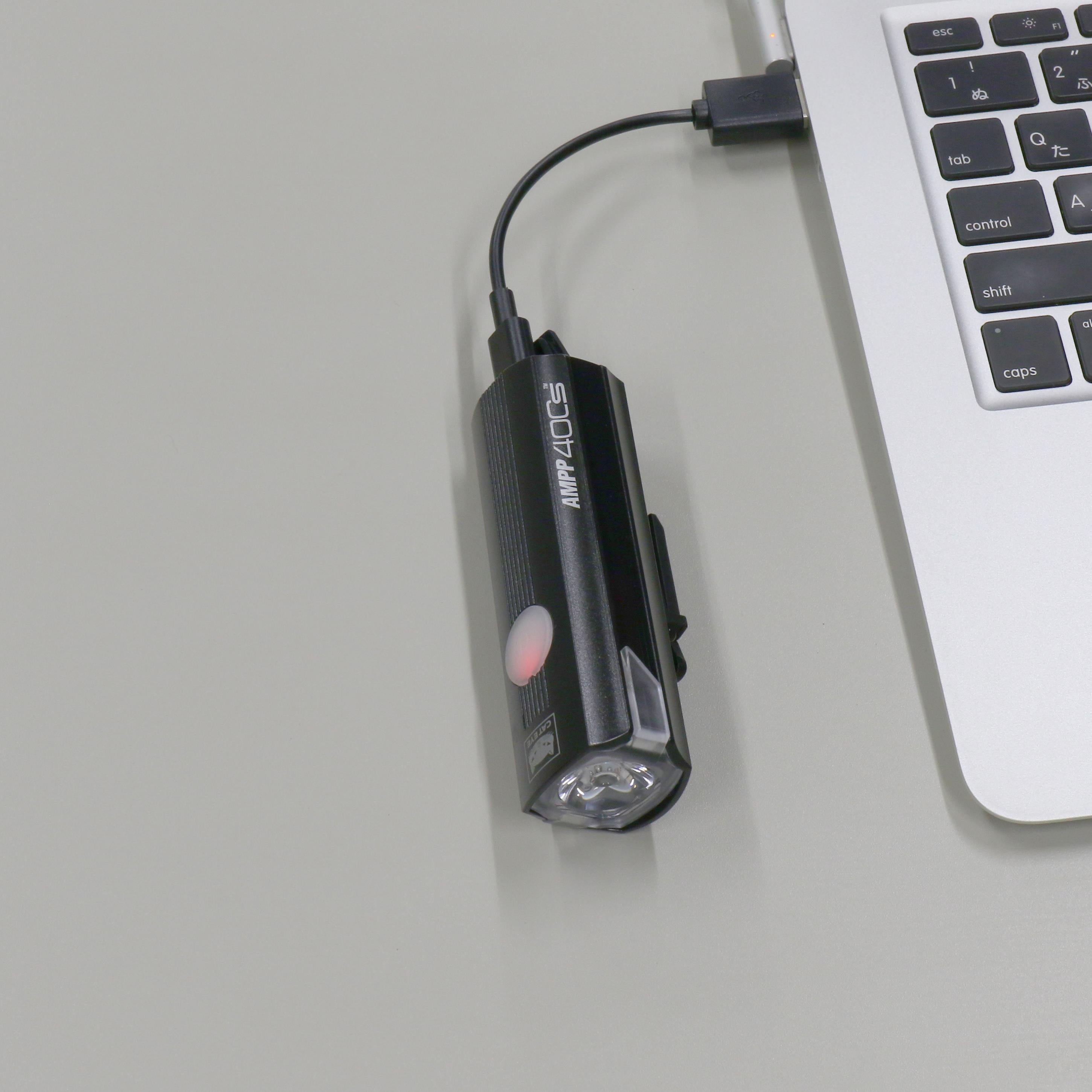 Cateye AMP 400S Front Bike Light Black