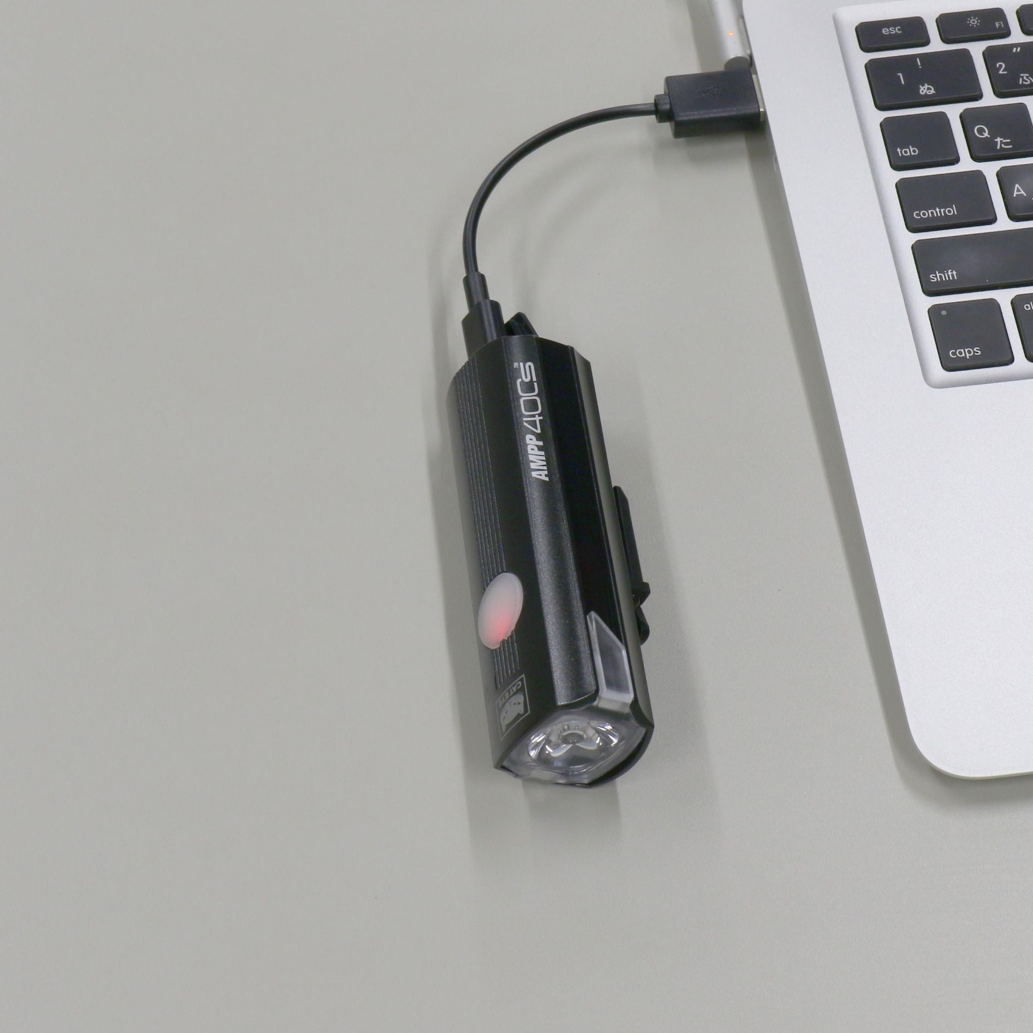 Cateye AMP 400S & Viz 100 Front & Rear Bike Light Set Black