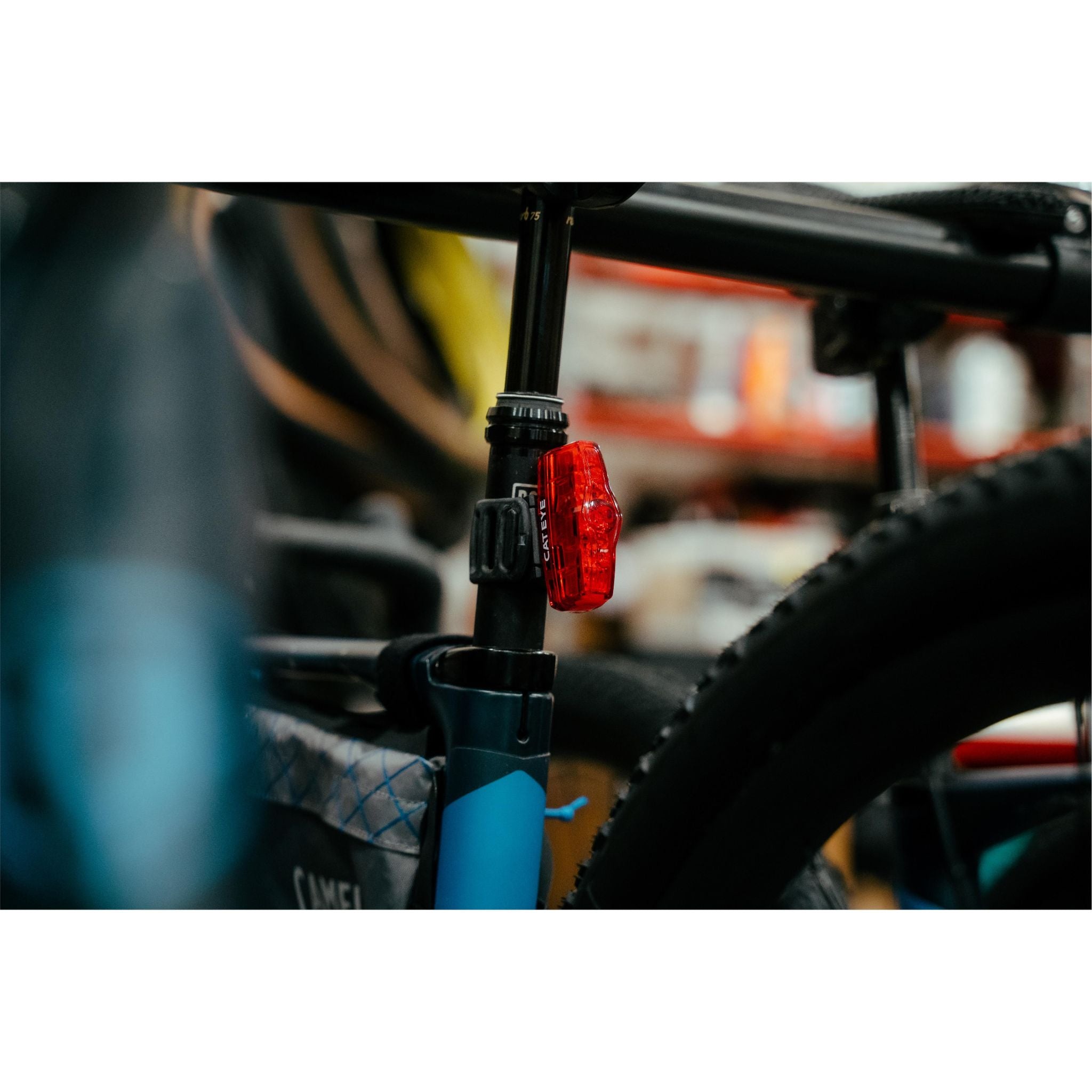 Cateye AMP 400S & Viz 100 Front & Rear Bike Light Set Black