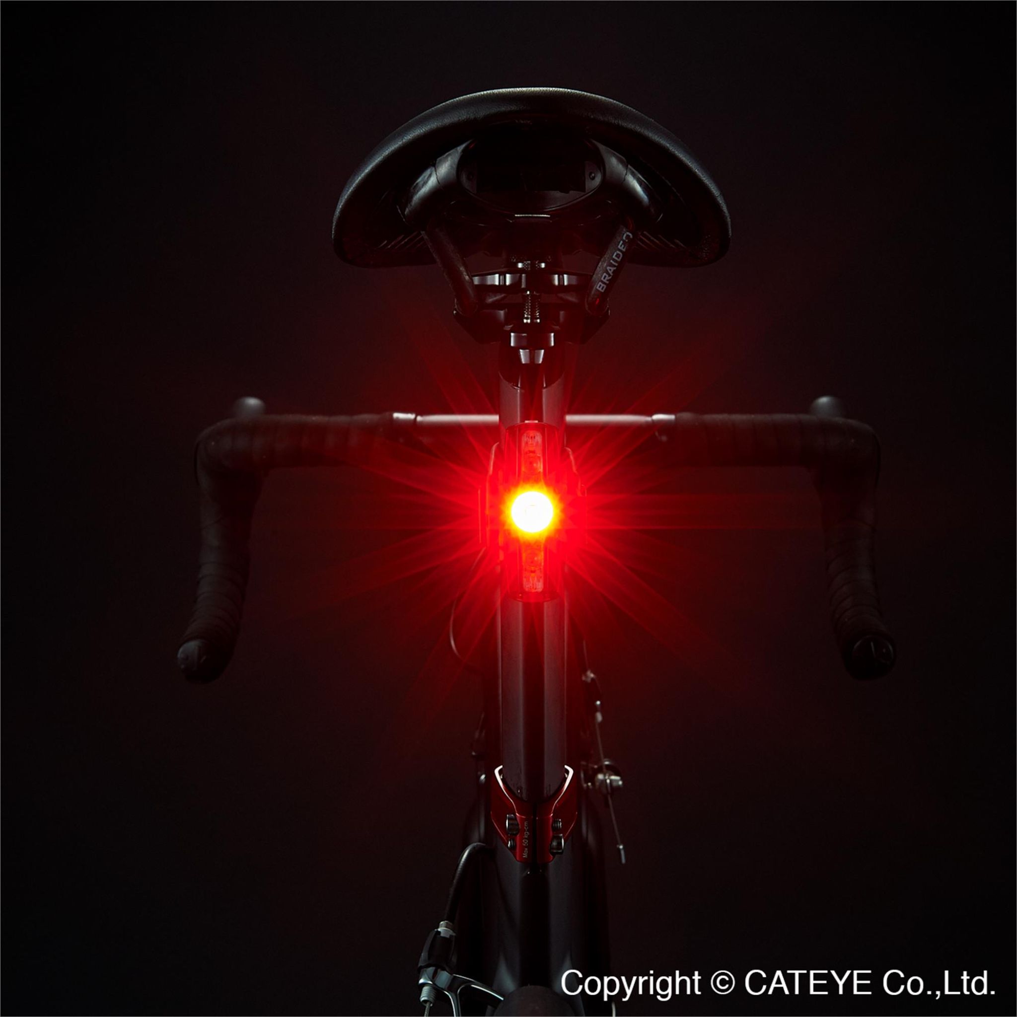 Cateye AMP 500S & Viz 150 Front & Rear Bike Light Set Black