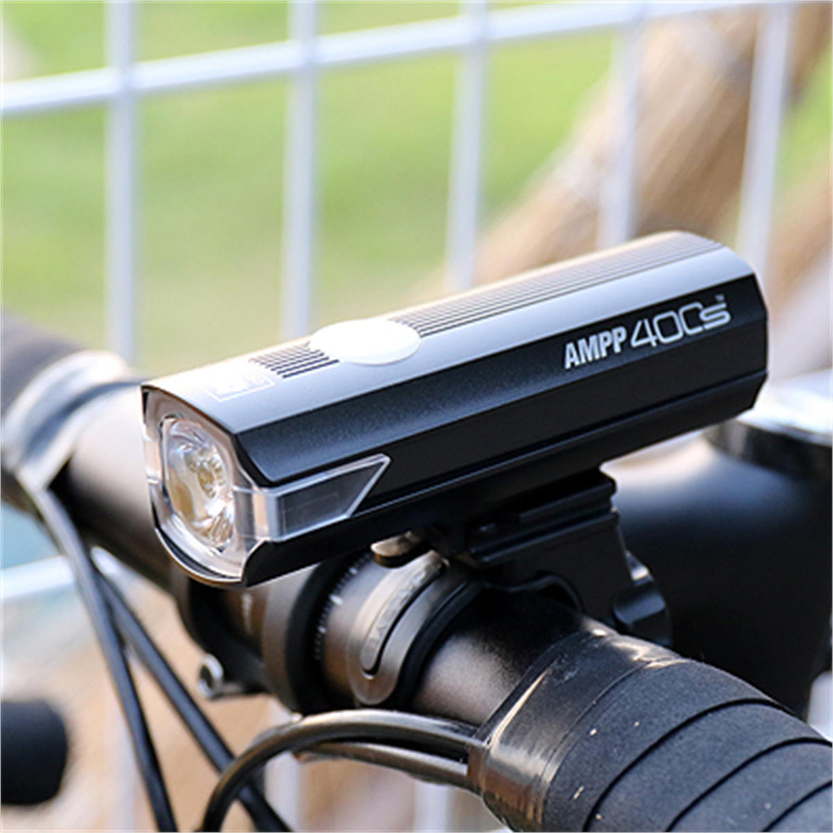 Cateye AMPP 400S / Nano 60 Bike Light Set Black