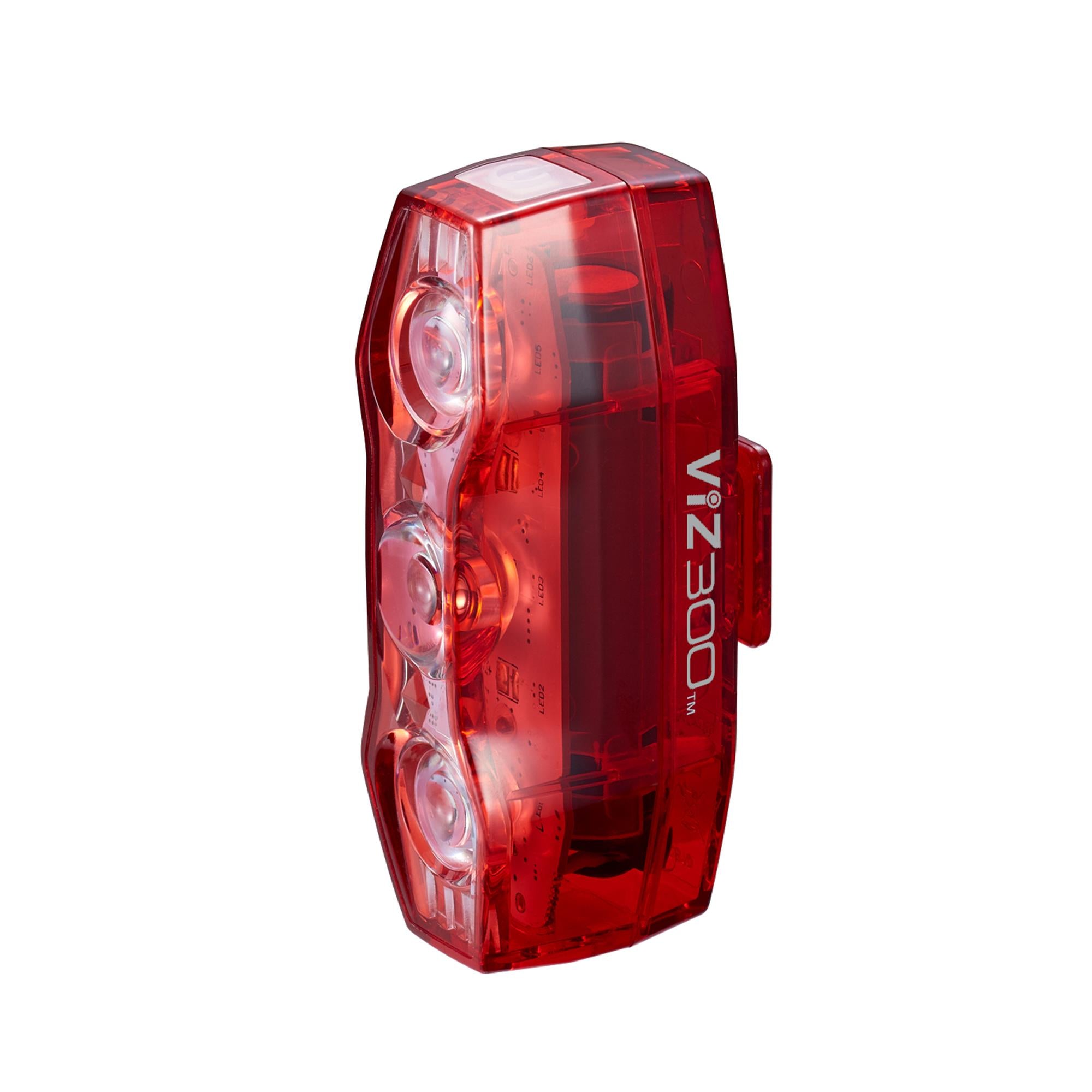 Cateye Viz 300 Rear Light USB-C Black