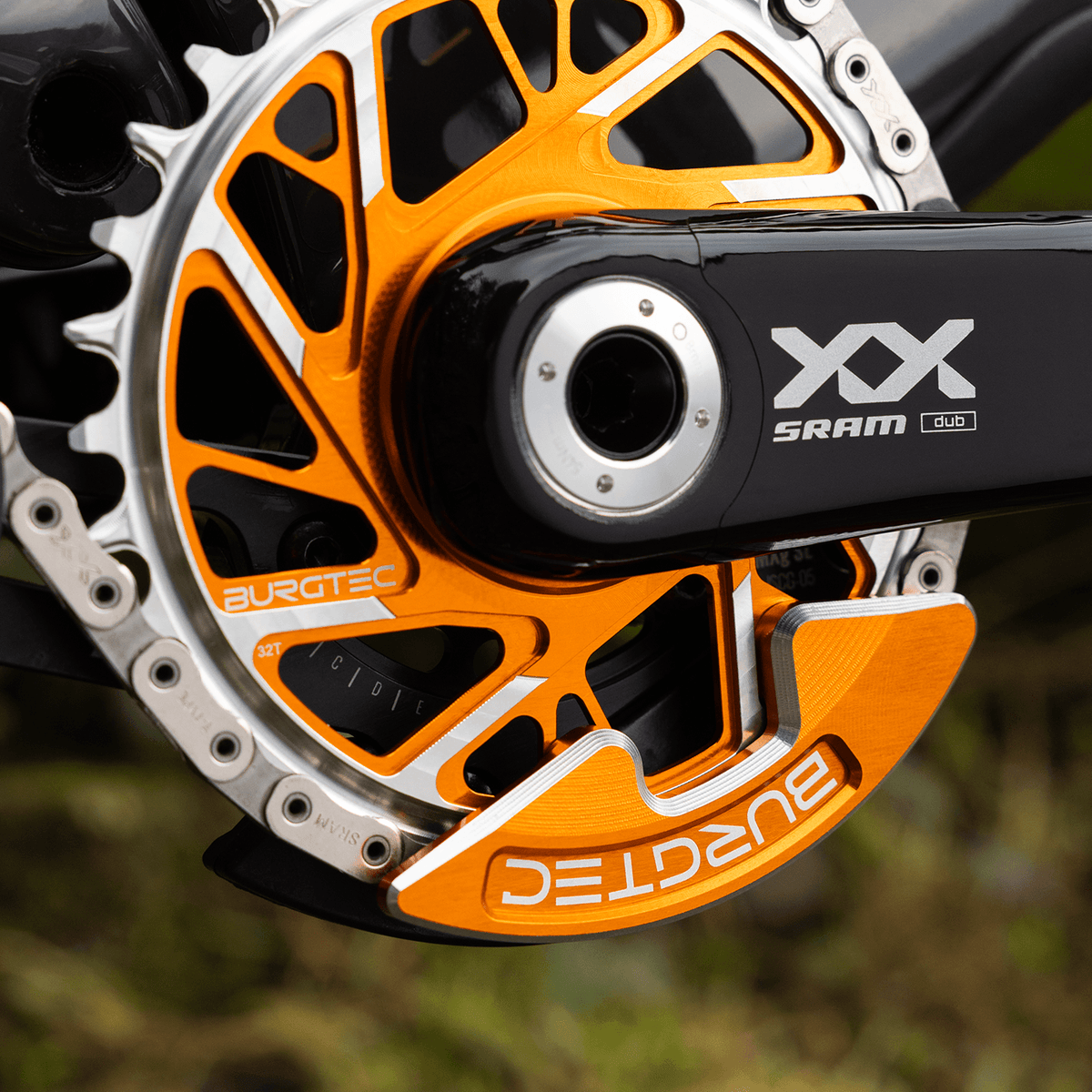 Chainring Bash Guard Iron Bro Orange / Single