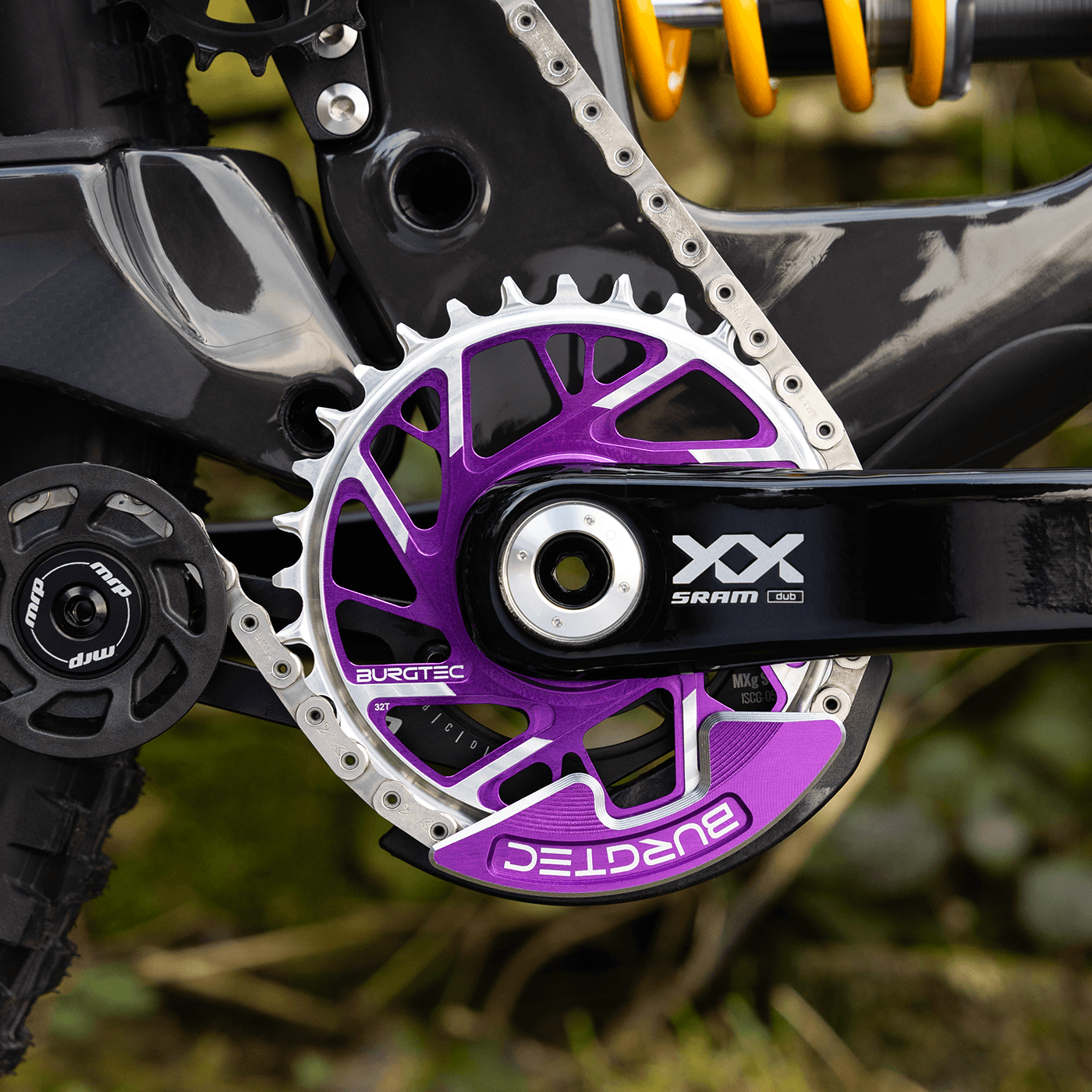 Chainring Bash Guard Purple Rain / Single