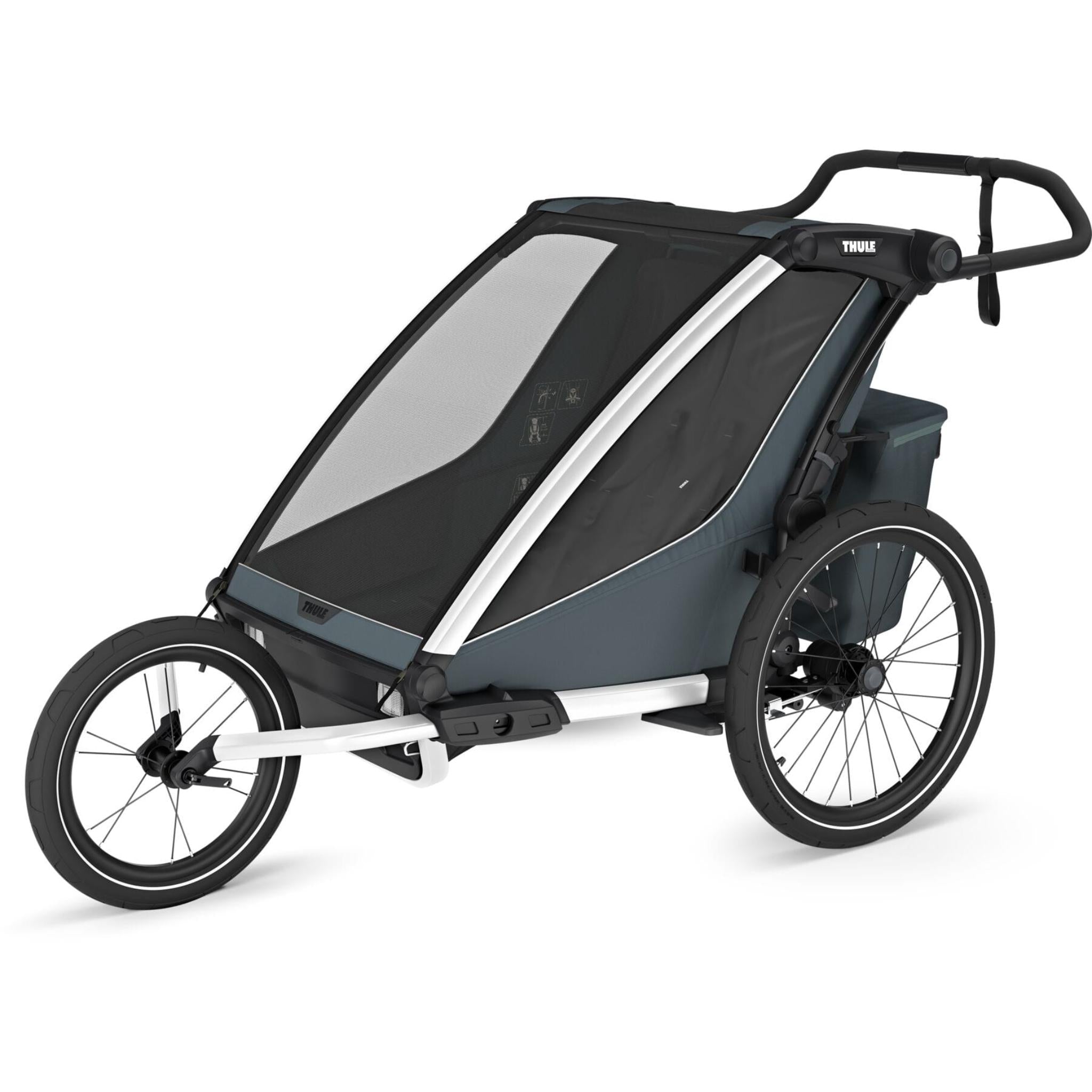 Chariot Cross 2 Double Child Carrier with Cycling & Strolling Kit