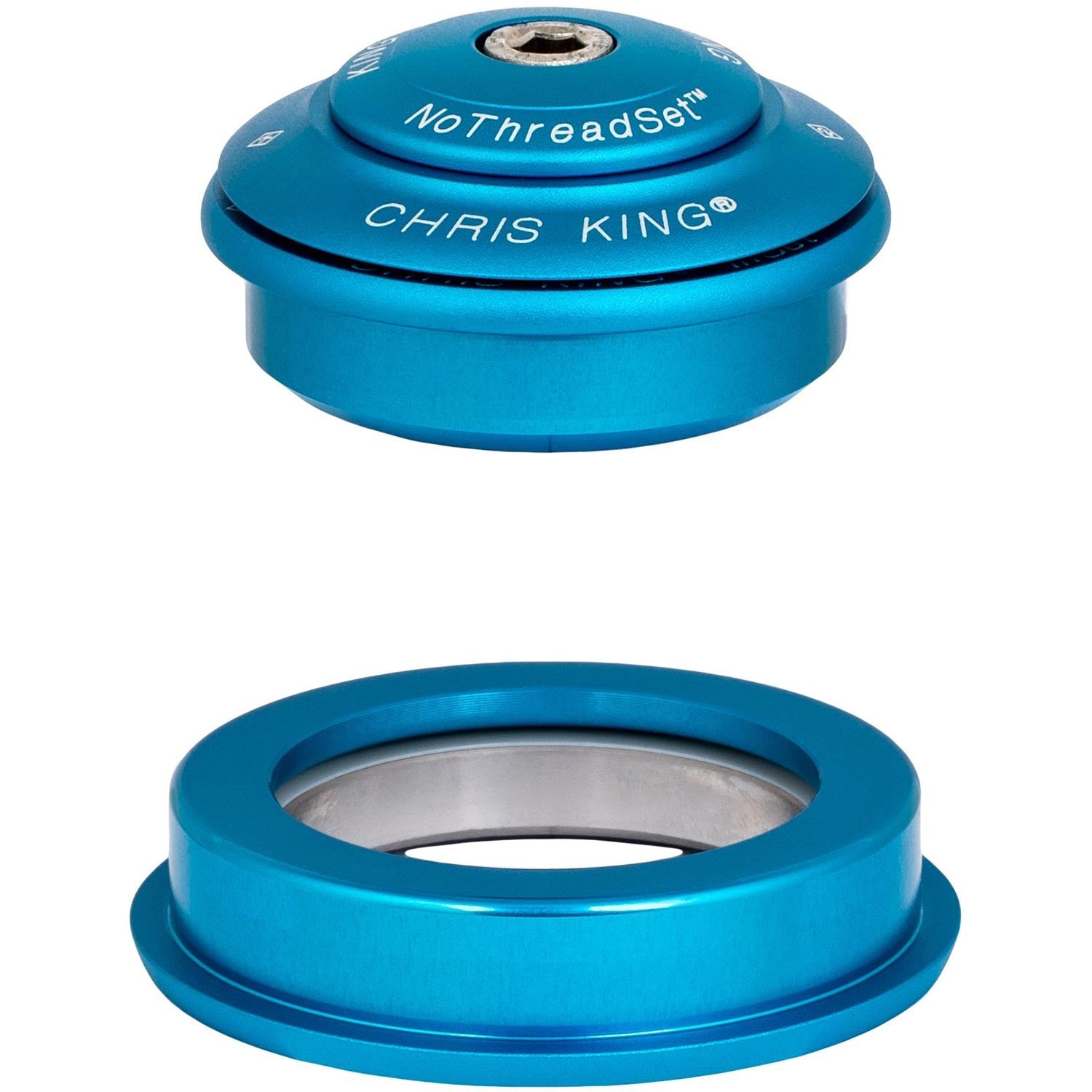 Chris King Inset 2 ZS44/ZS56 Headset Matte Turquoise / 1-1/8 Inch - 1-1/2 Inch