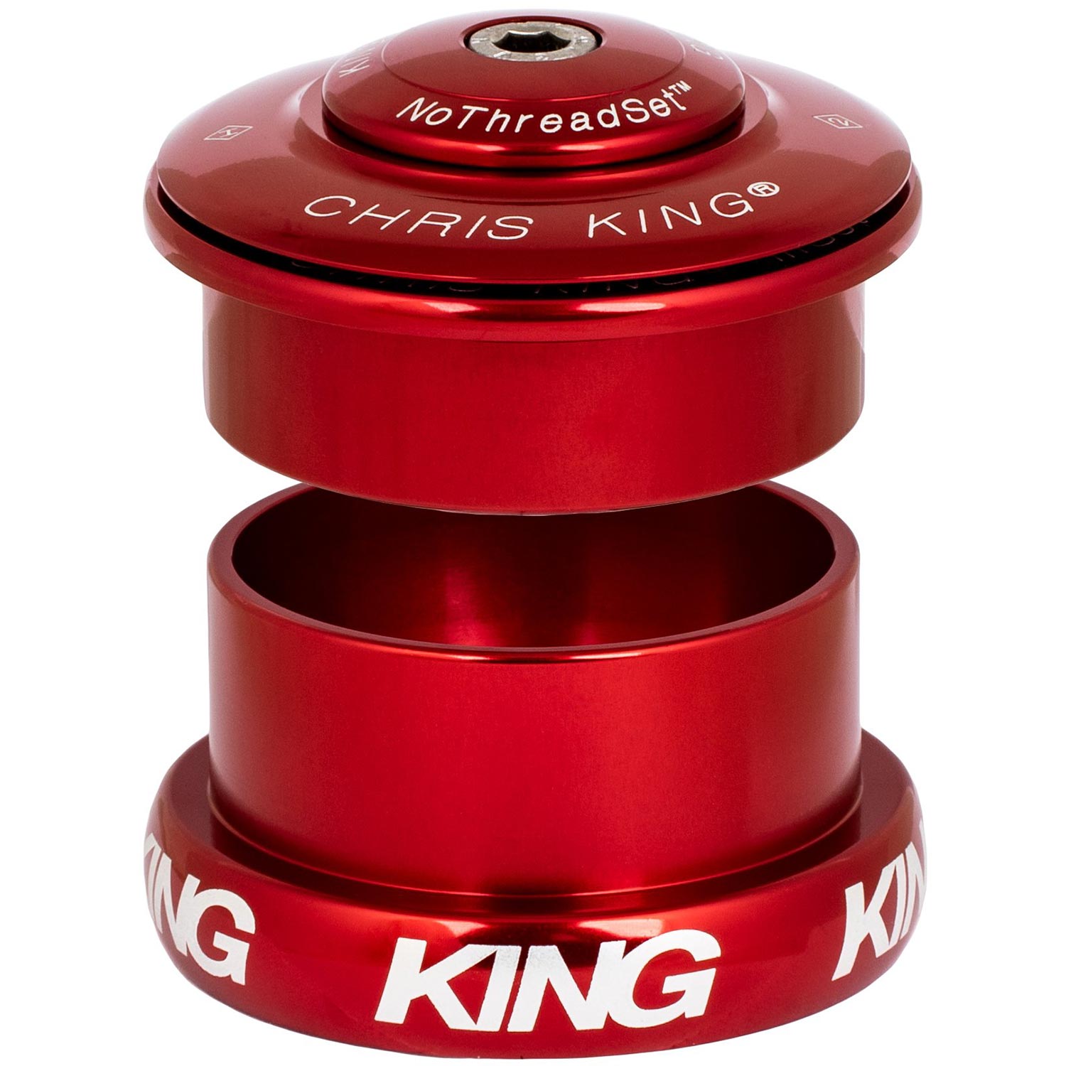 Chris King Inset 5 ZS49/EC49 Headset Red / 1-1/8 Inch - 1-1/2 Inch