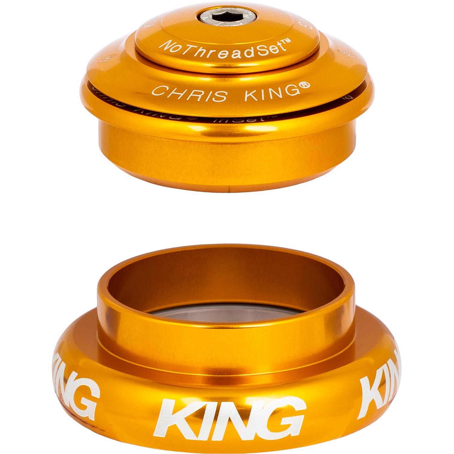 Chris King Inset 7 ZS44/EC44 Headset Gold / 1-1/8 Inch - 1-1/2 Inch