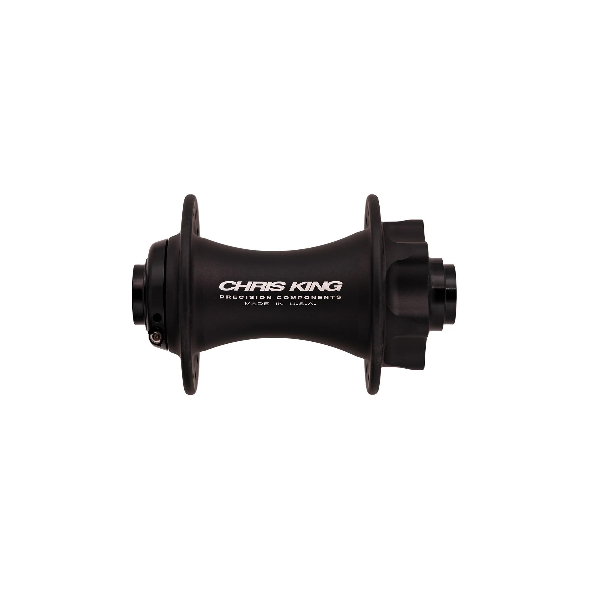 Chris King MTB Boost 6-Bolt Front Hub - 110x15mm Matte Black / 28H - Steel Bearings