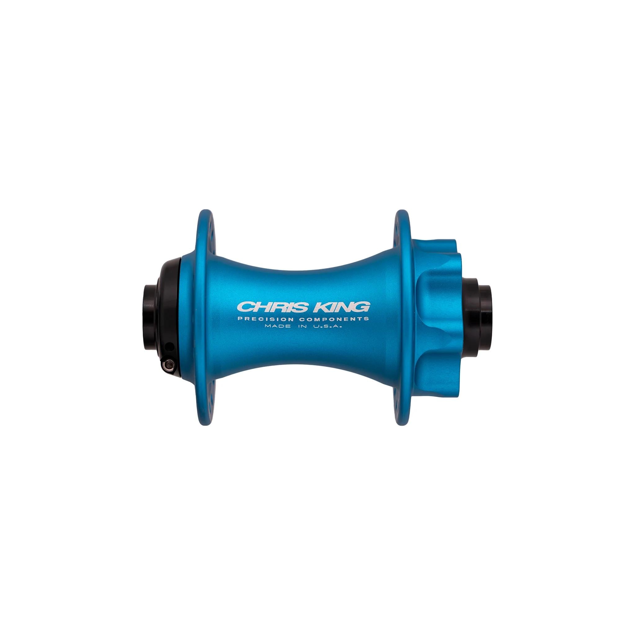 Chris King MTB Boost 6-Bolt Front Hub - 110x15mm Matte Turquoise / 28H - Steel Bearings