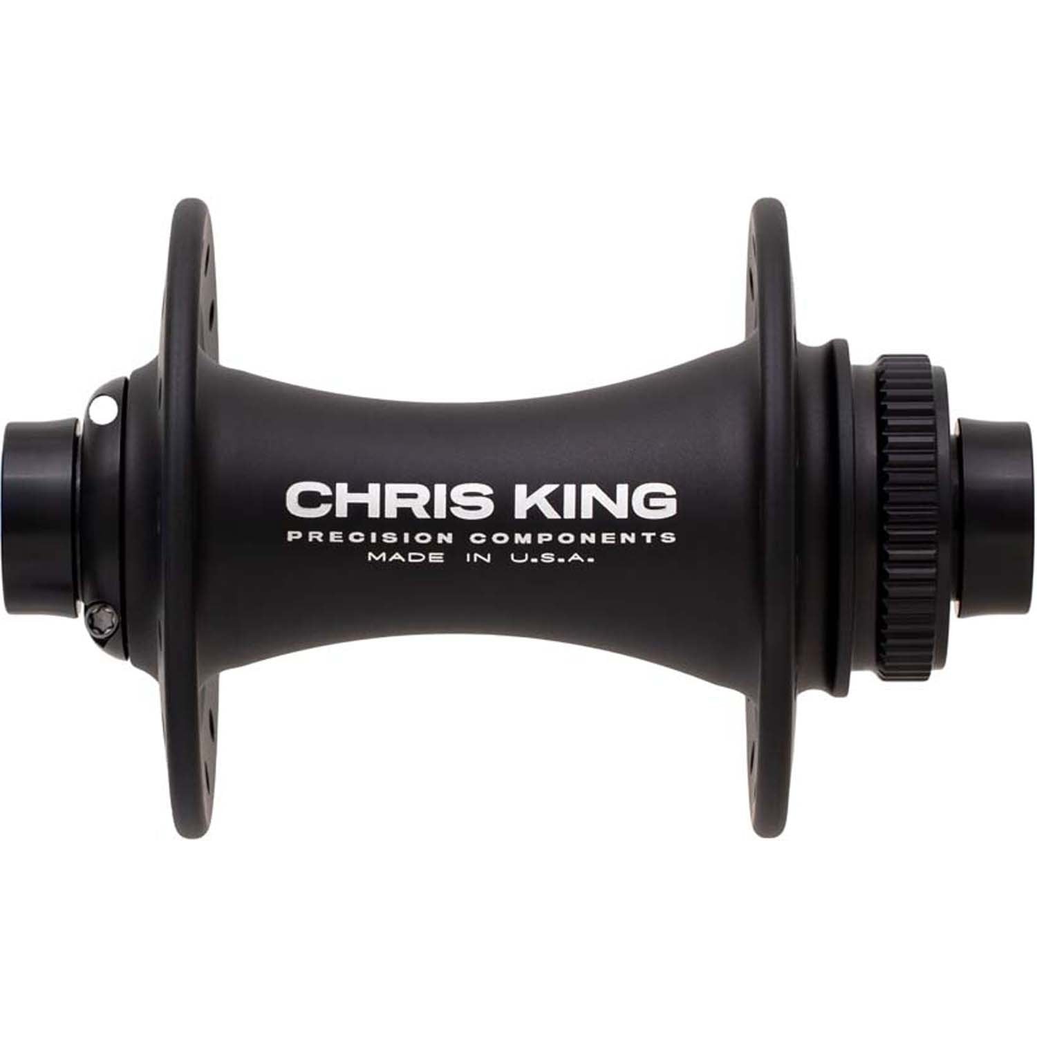 Chris King MTB Boost Centerlock Front Hub - 110x15mm Matte Black / 24H - Steel Bearings
