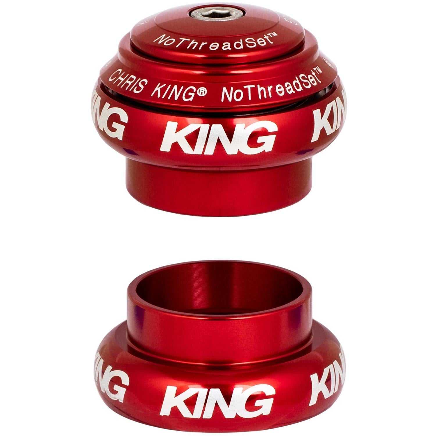 Chris King NoThreadSet Headset Red / 1 Inch