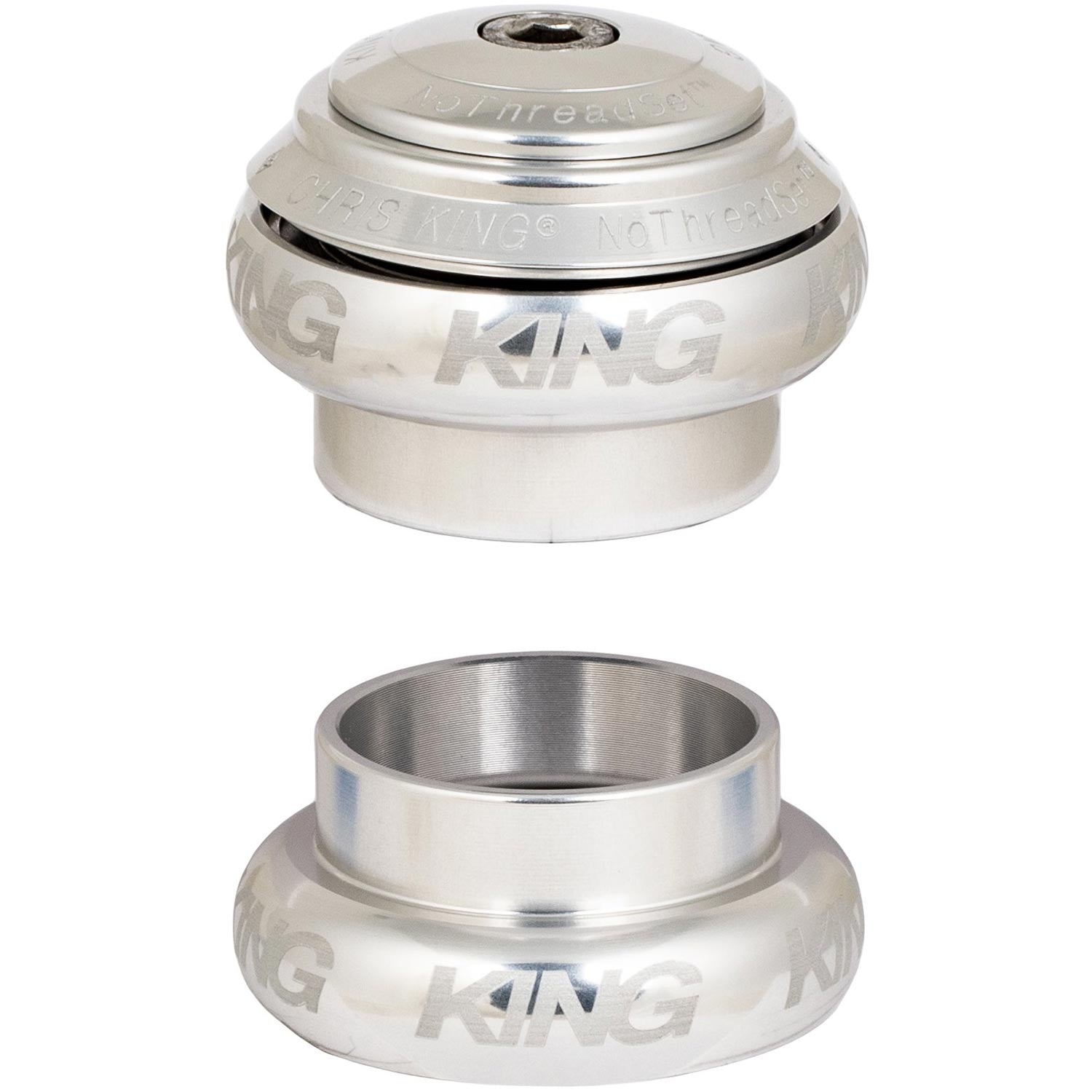 Chris King NoThreadSet Headset Silver / 1 Inch