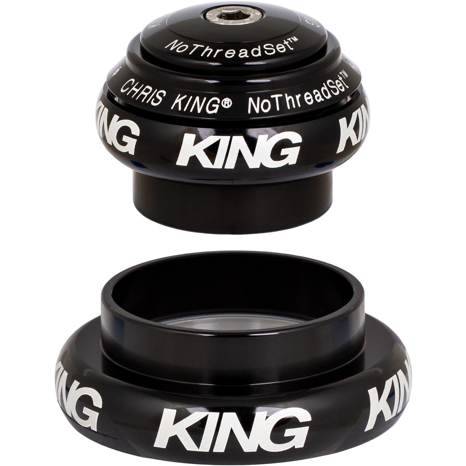 Chris King NoThreadSet Tapered EC34/EC44 Headset Black / Tapered 1 1/8" to 1.5"