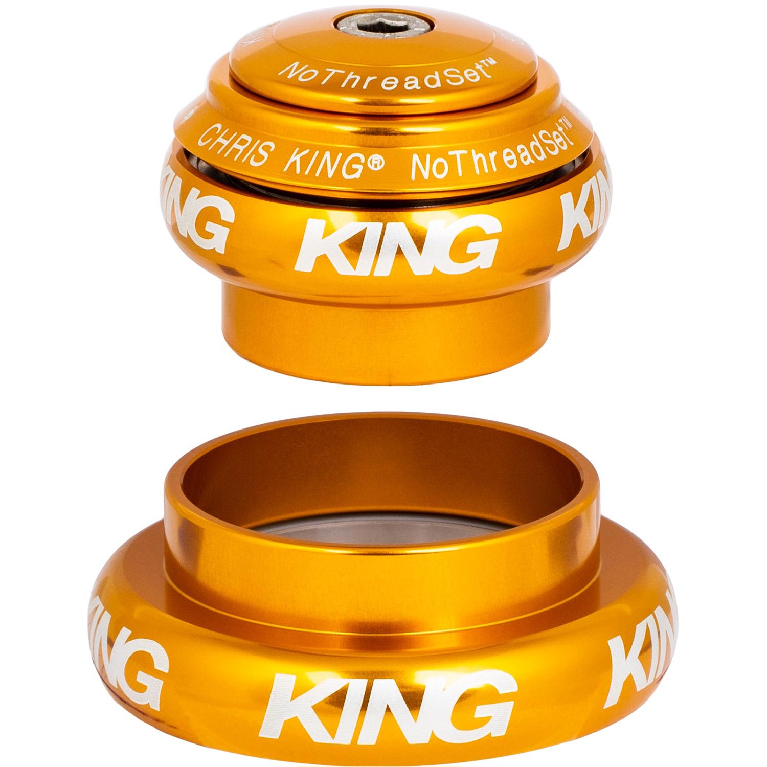 Chris King NoThreadSet Tapered EC34/EC44 Headset Gold / Tapered 1 1/8" to 1.5"