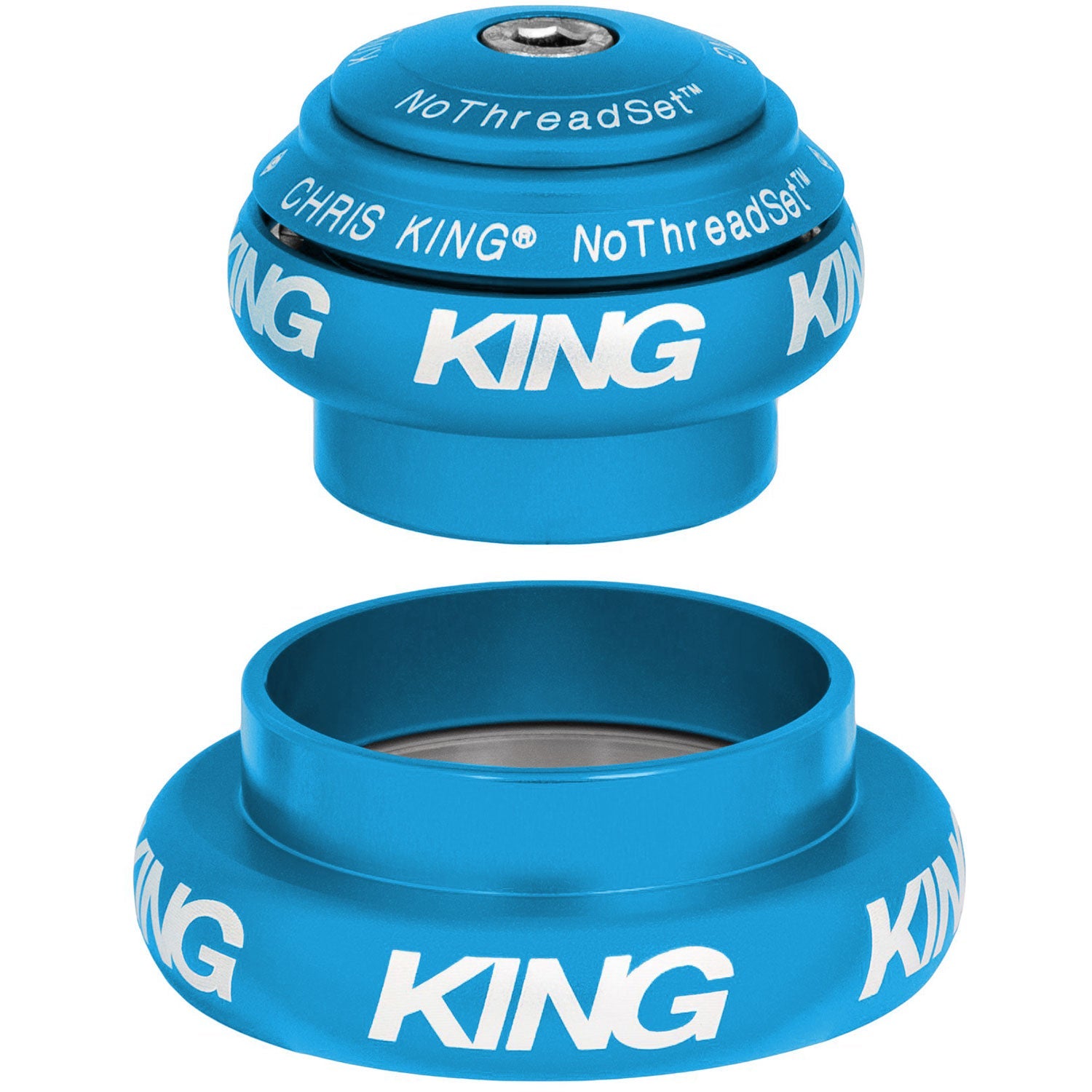 Chris King NoThreadSet Tapered EC34/EC44 Headset Matte Turquoise / Tapered 1 1/8" to 1.5"