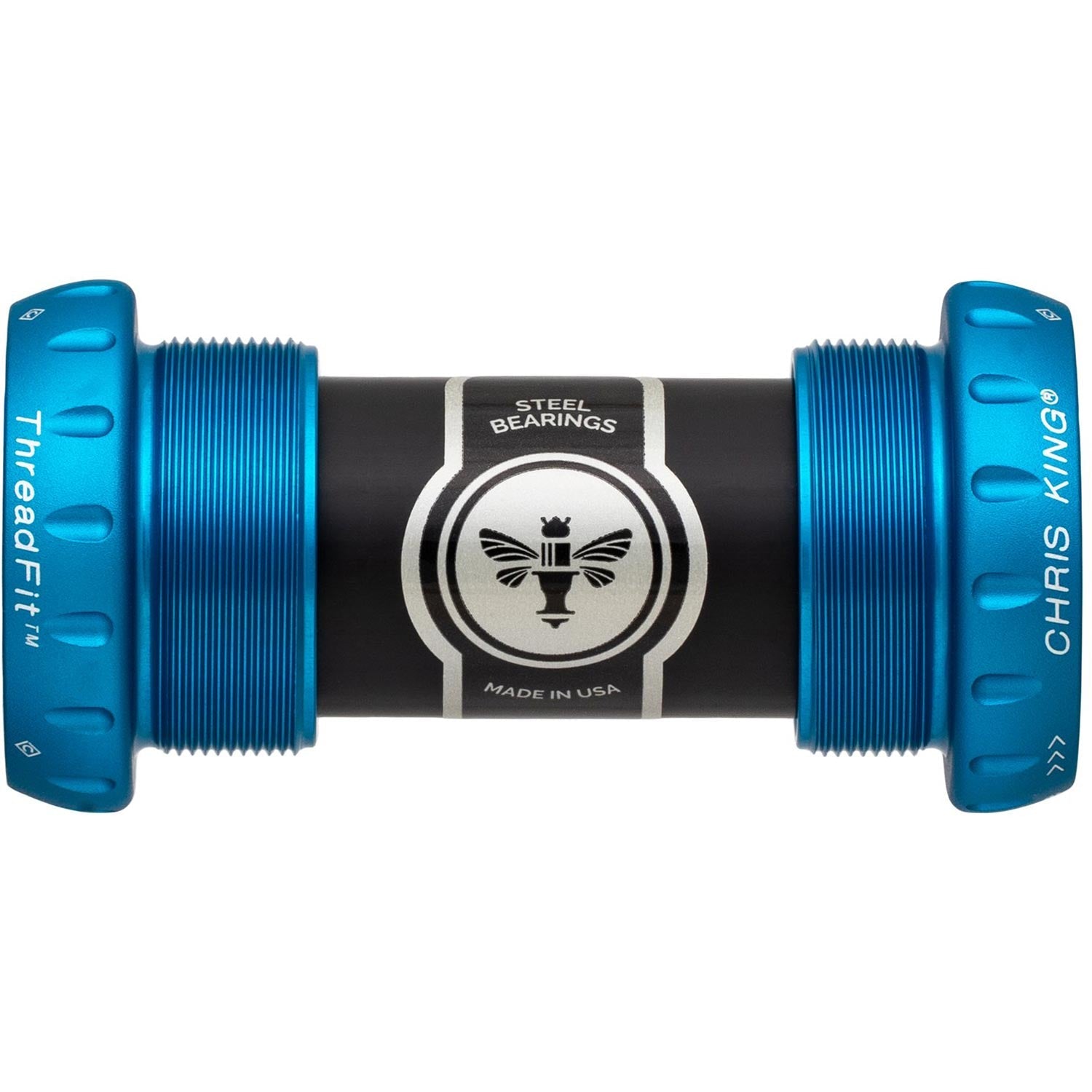 Chris King ThreadFit 24 Bottom Bracket Matte Turquoise / 68-73mm - Steel Bearings