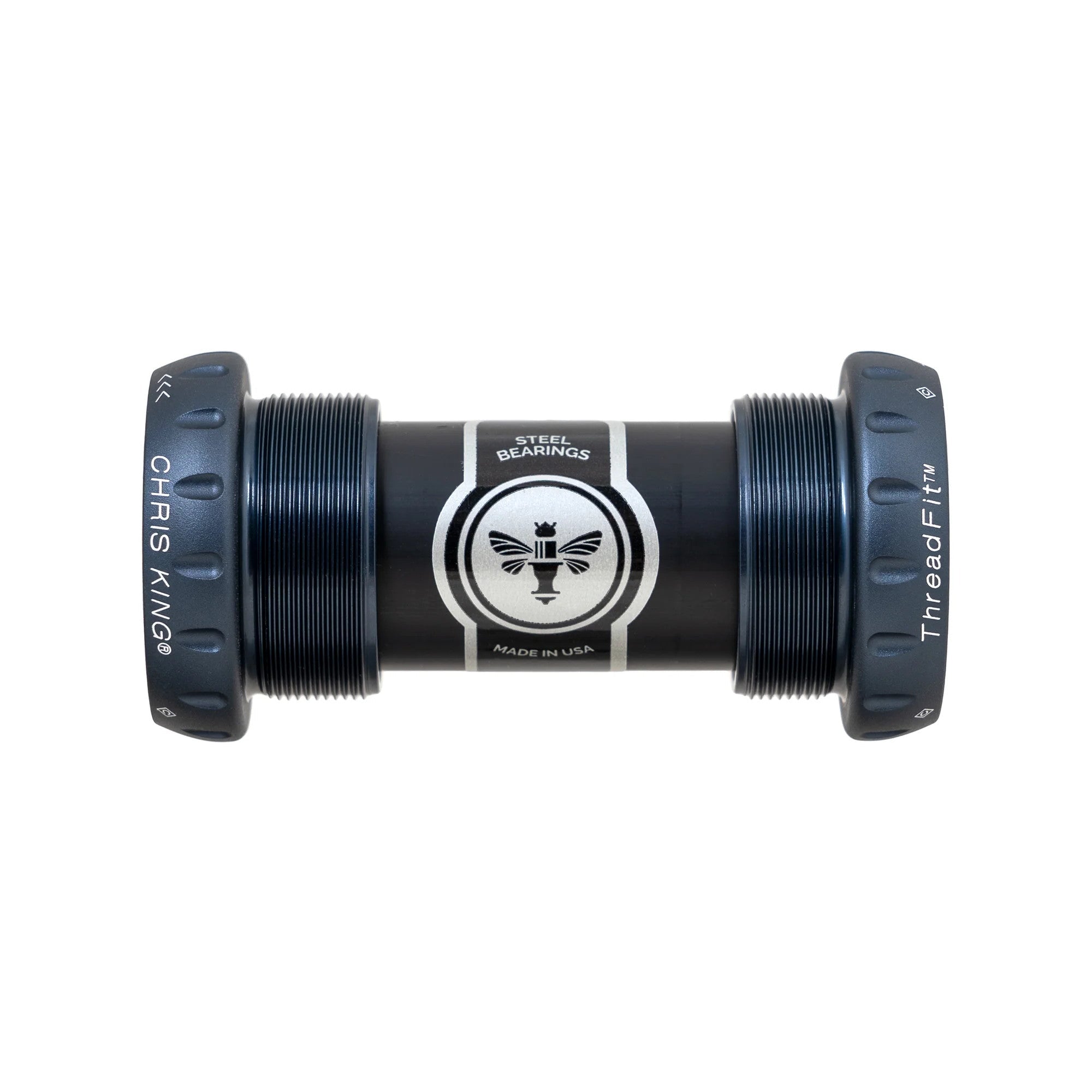 Chris King ThreadFit 24 Bottom Bracket Midnight / 68-73mm - Steel Bearings