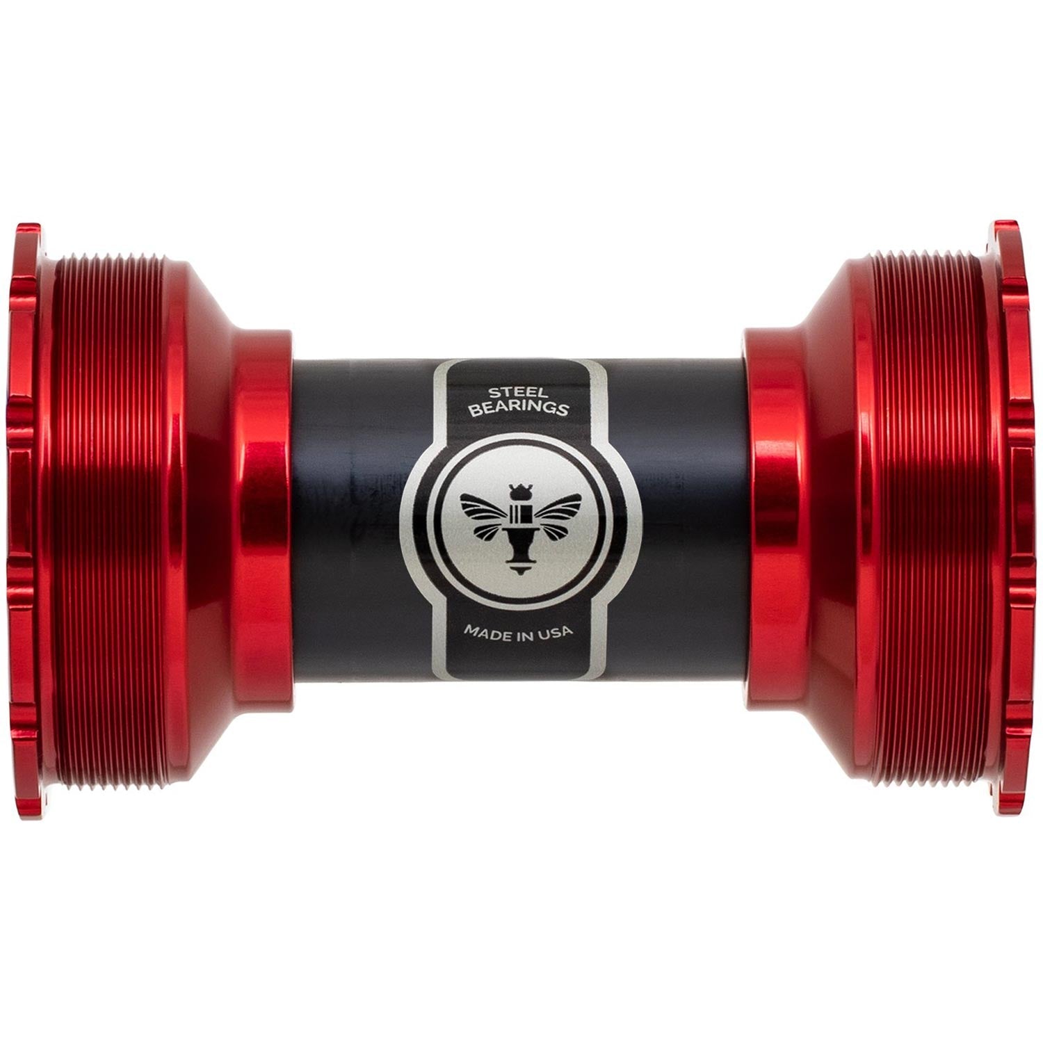 Chris King ThreadFit T47 24i Bottom Bracket Red / 86-92mm - Steel Bearings