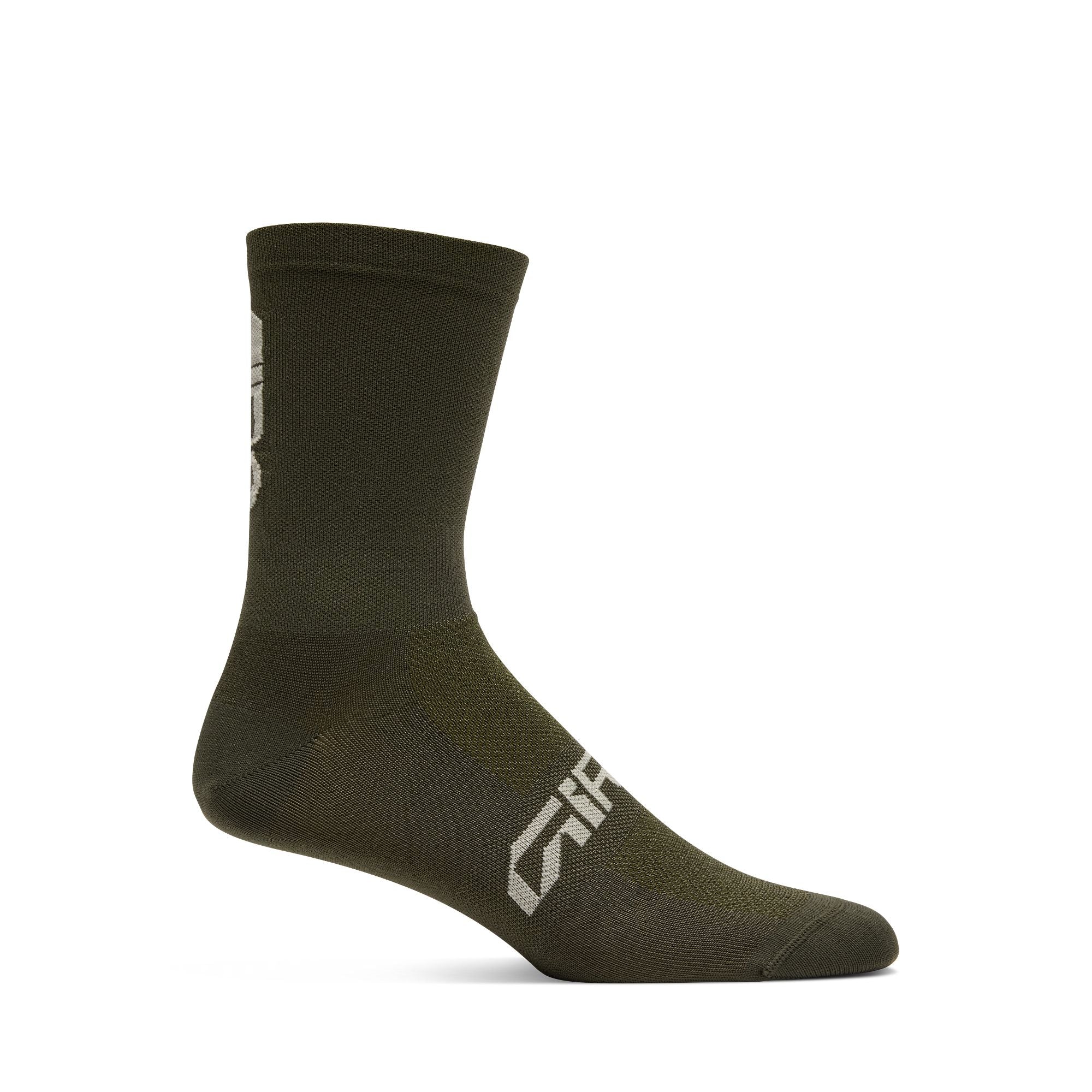 Comp Racer High Rise Socks Dark Sage / L