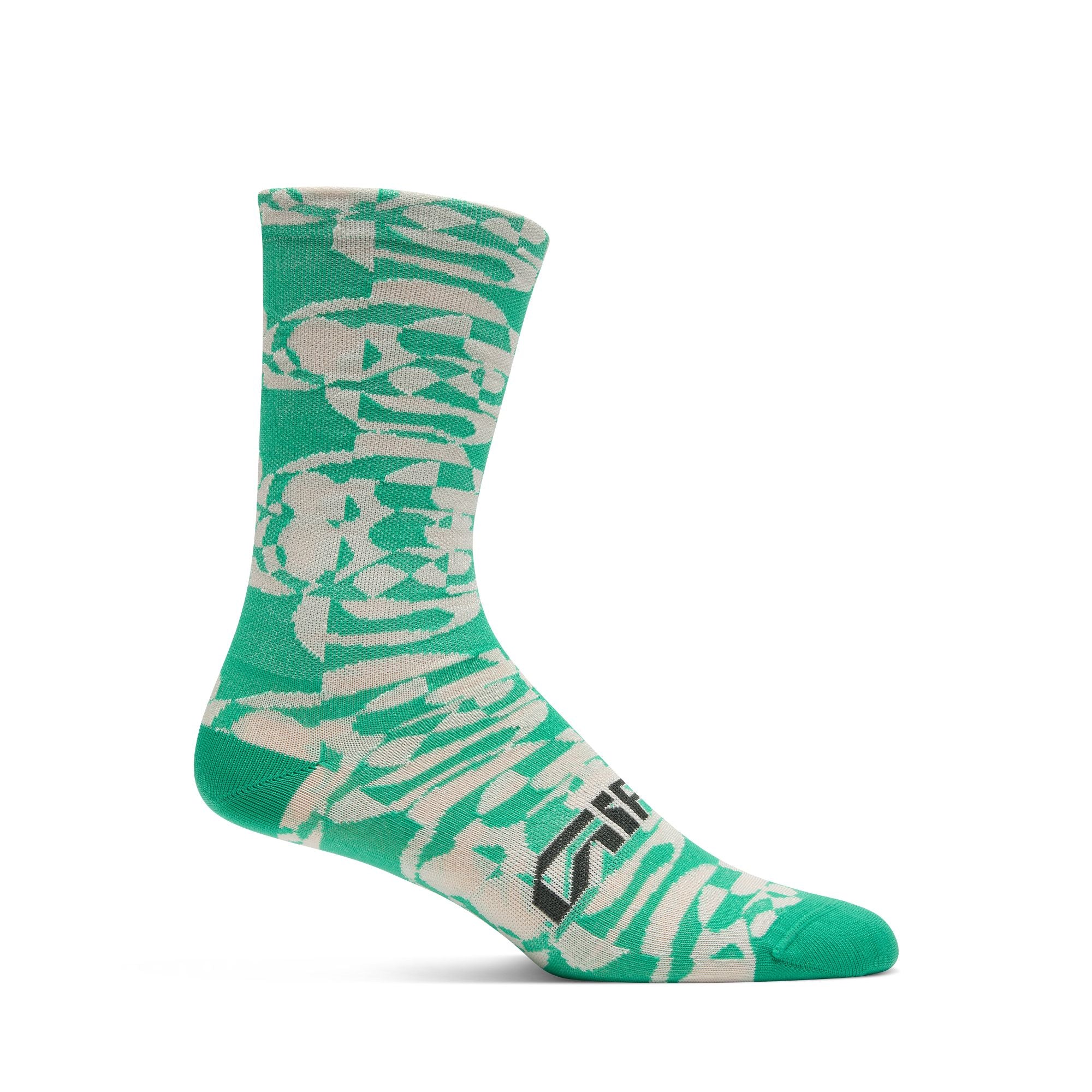 Comp Racer High Rise Socks Green Rush / L
