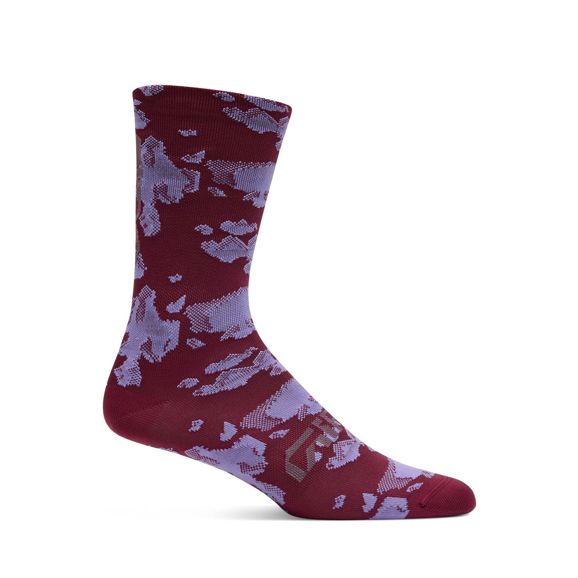 Comp Racer High Rise Socks Maroon Pulse / L