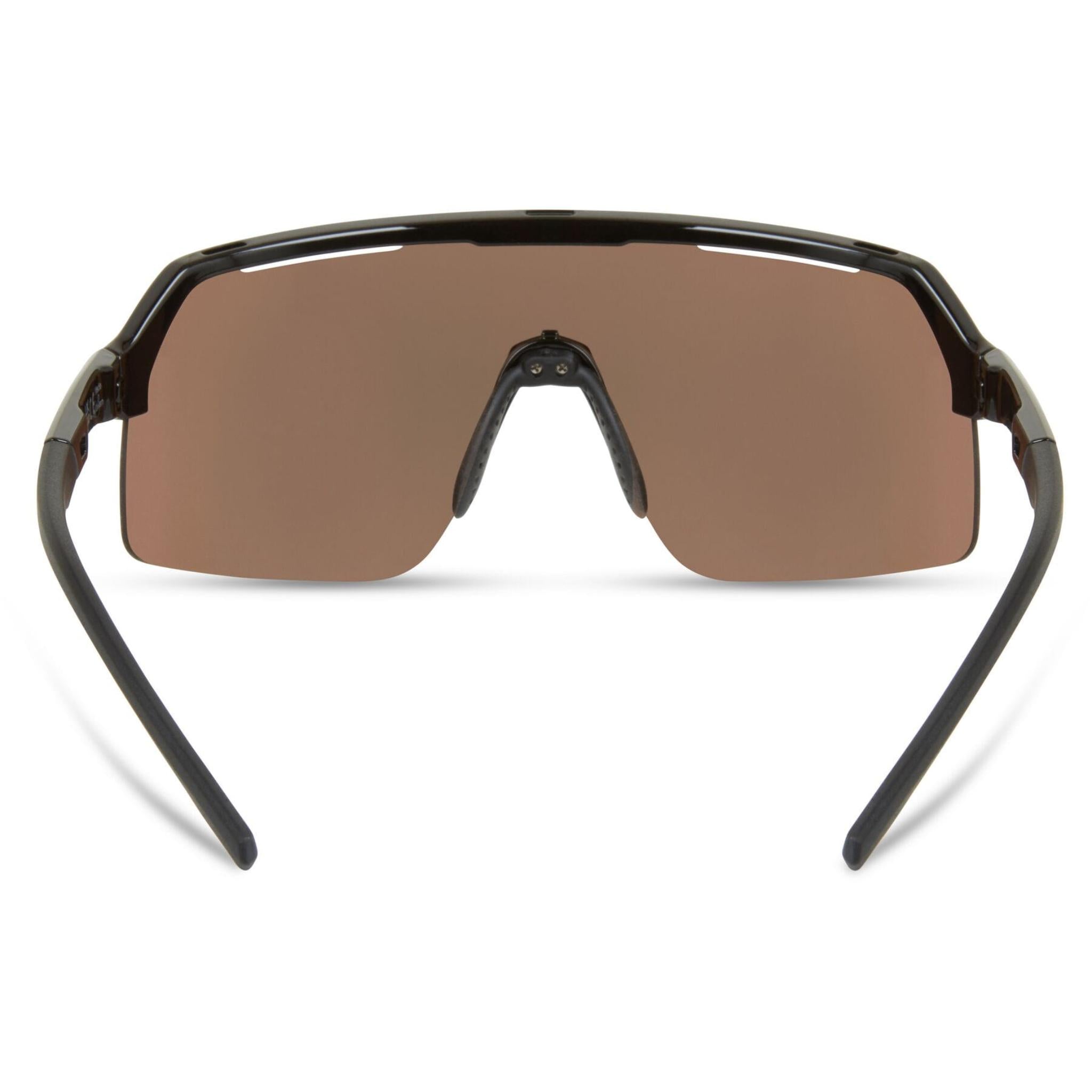 Crypto Air Gloss Black Sunglasses - Bronze Mirror Lens Gloss Black