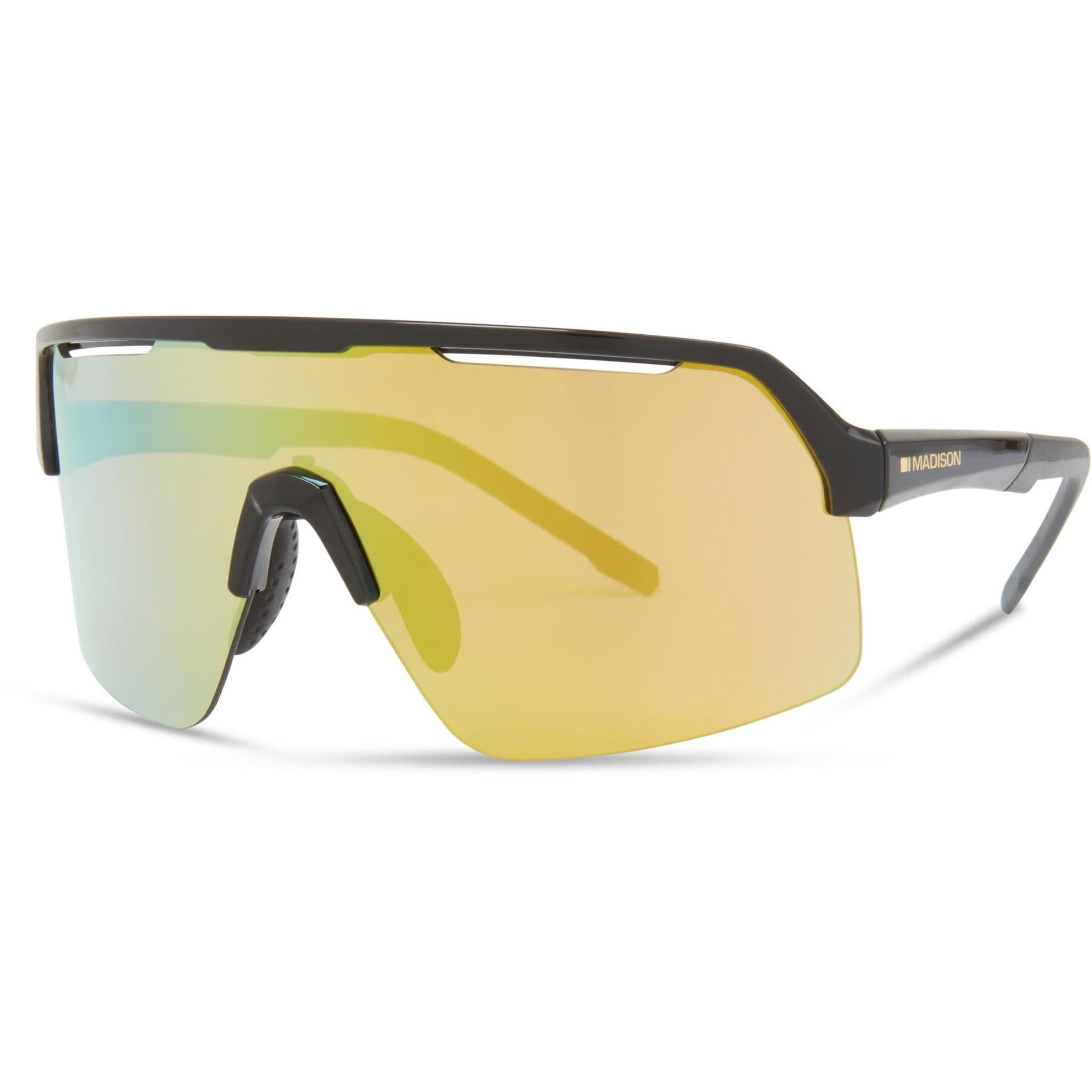 Madison Crypto Air Gloss Black Sunglasses - Bronze Mirror Lens