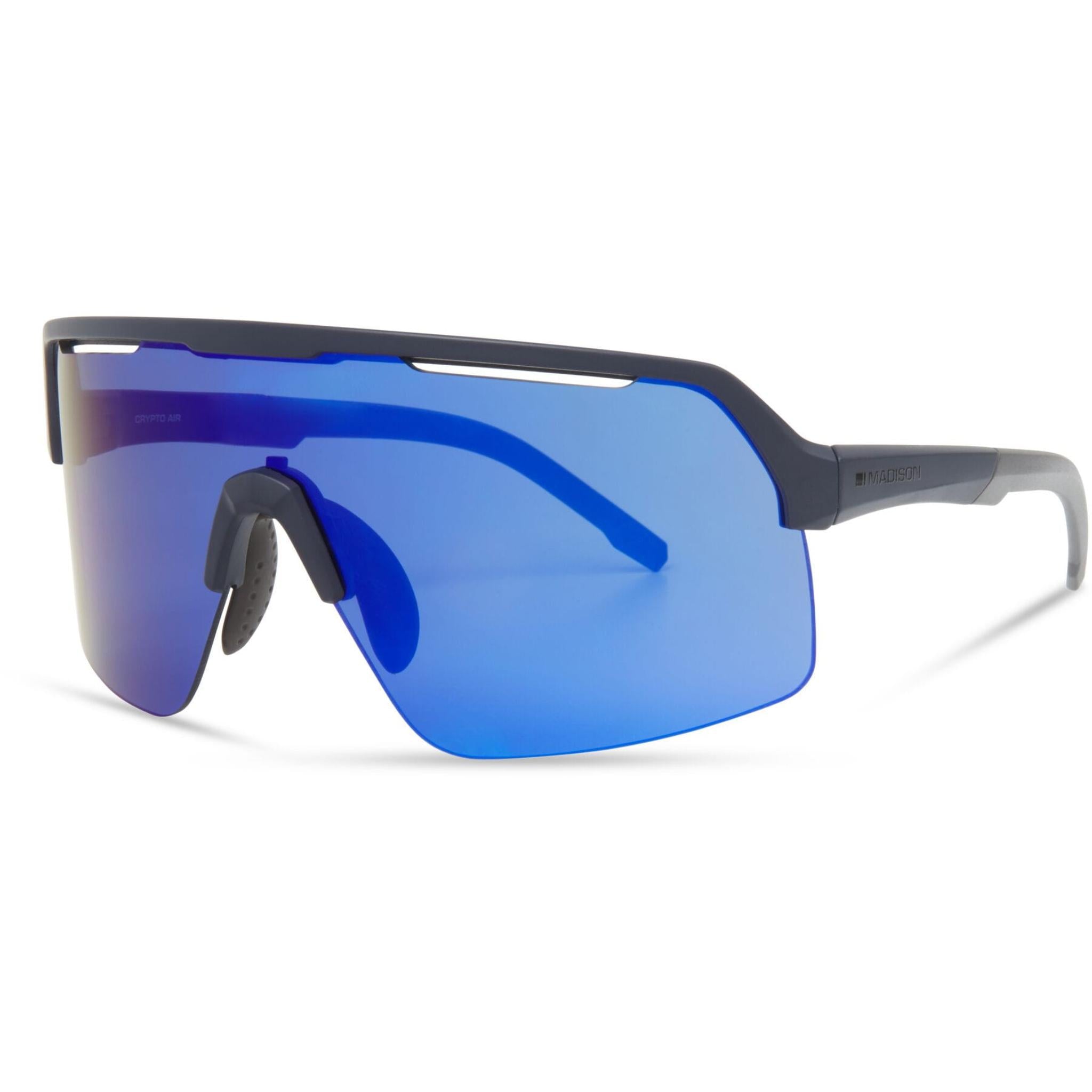 Crypto Air Ink Navy Sunglasses - 3 Lens Pack - Blue Mirror / Amber / Clear Ink Navy