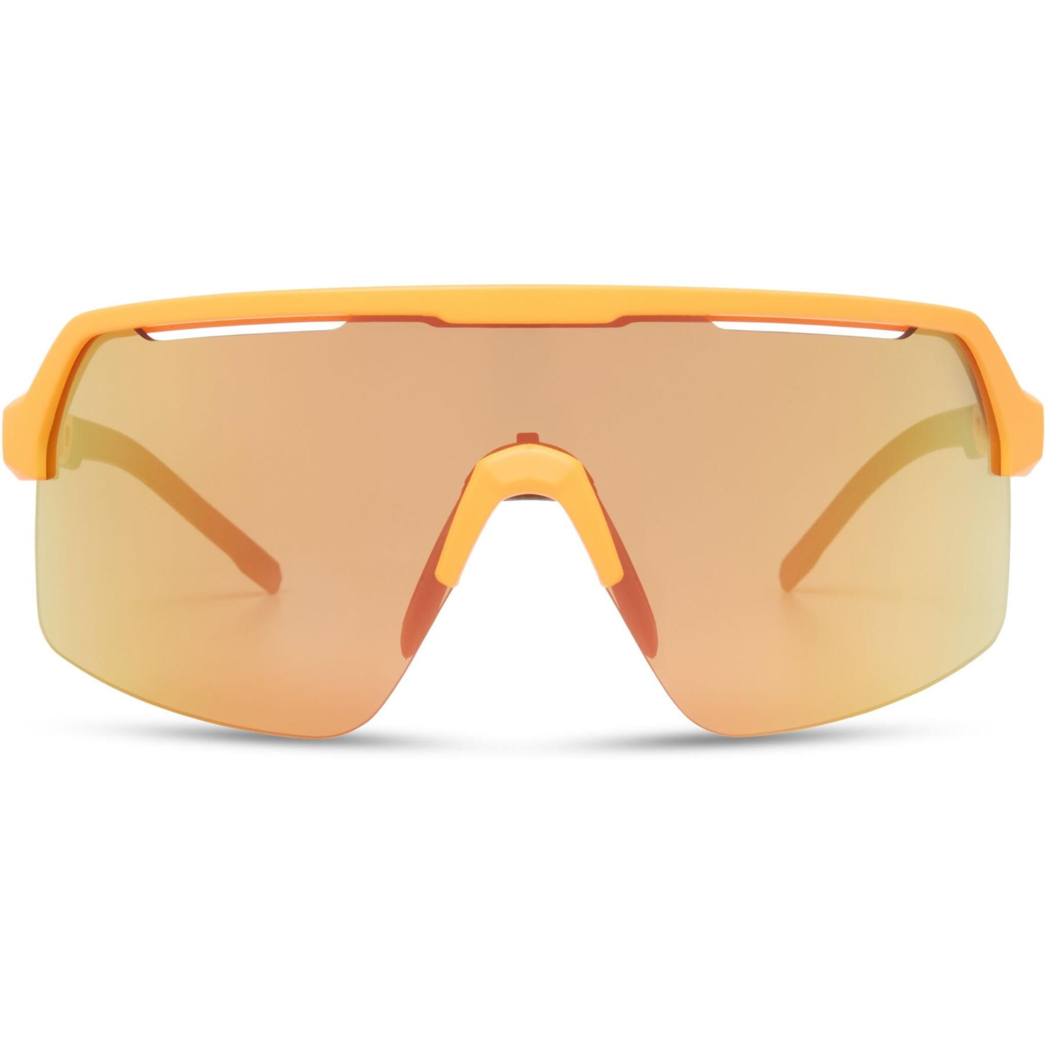 Crypto Air Mango Orange Sunglasses - 3 Lens Pack - Fire Mirror / Amber / Clear Mango Orange