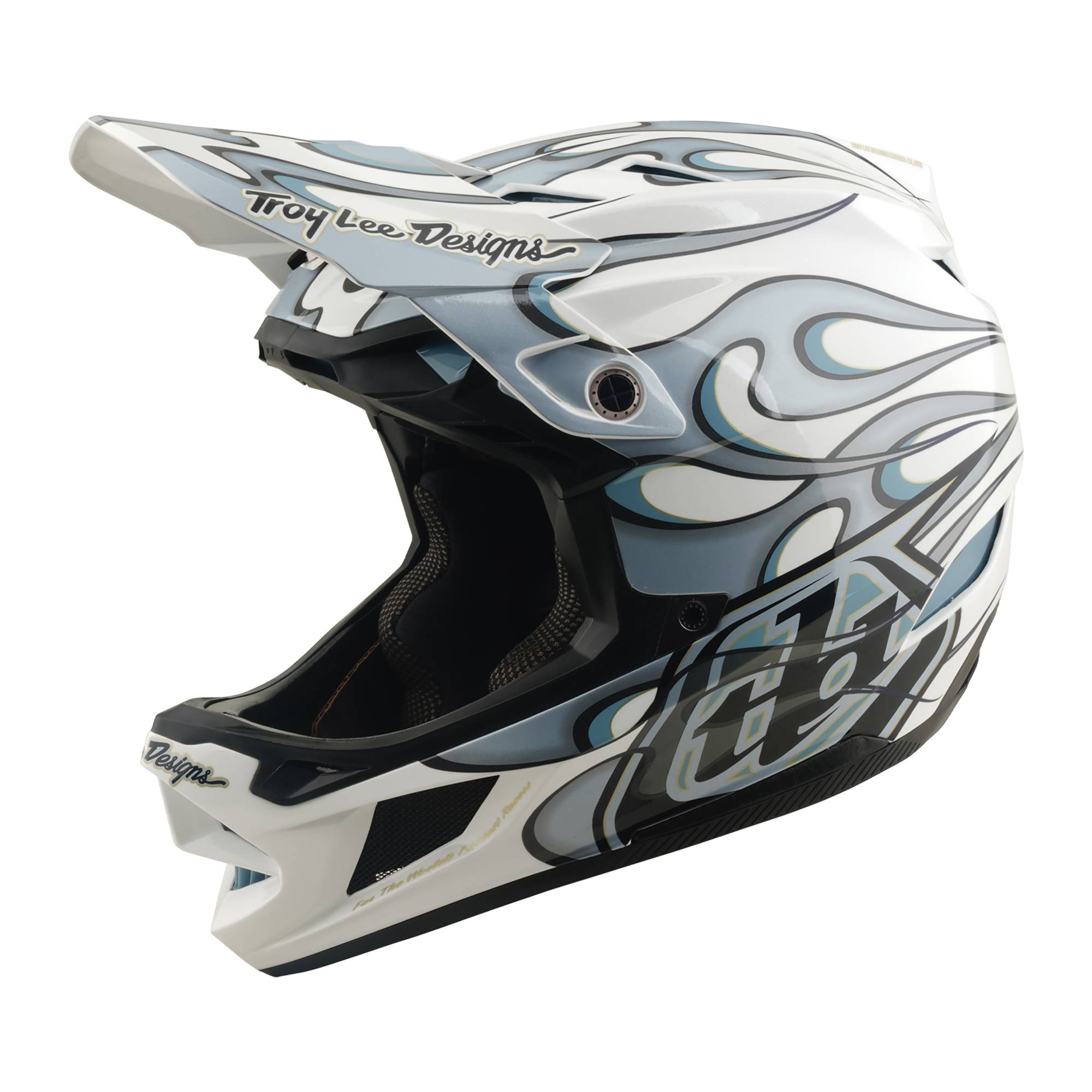 D4 Composite Helmet Torched - White/Silver / XS