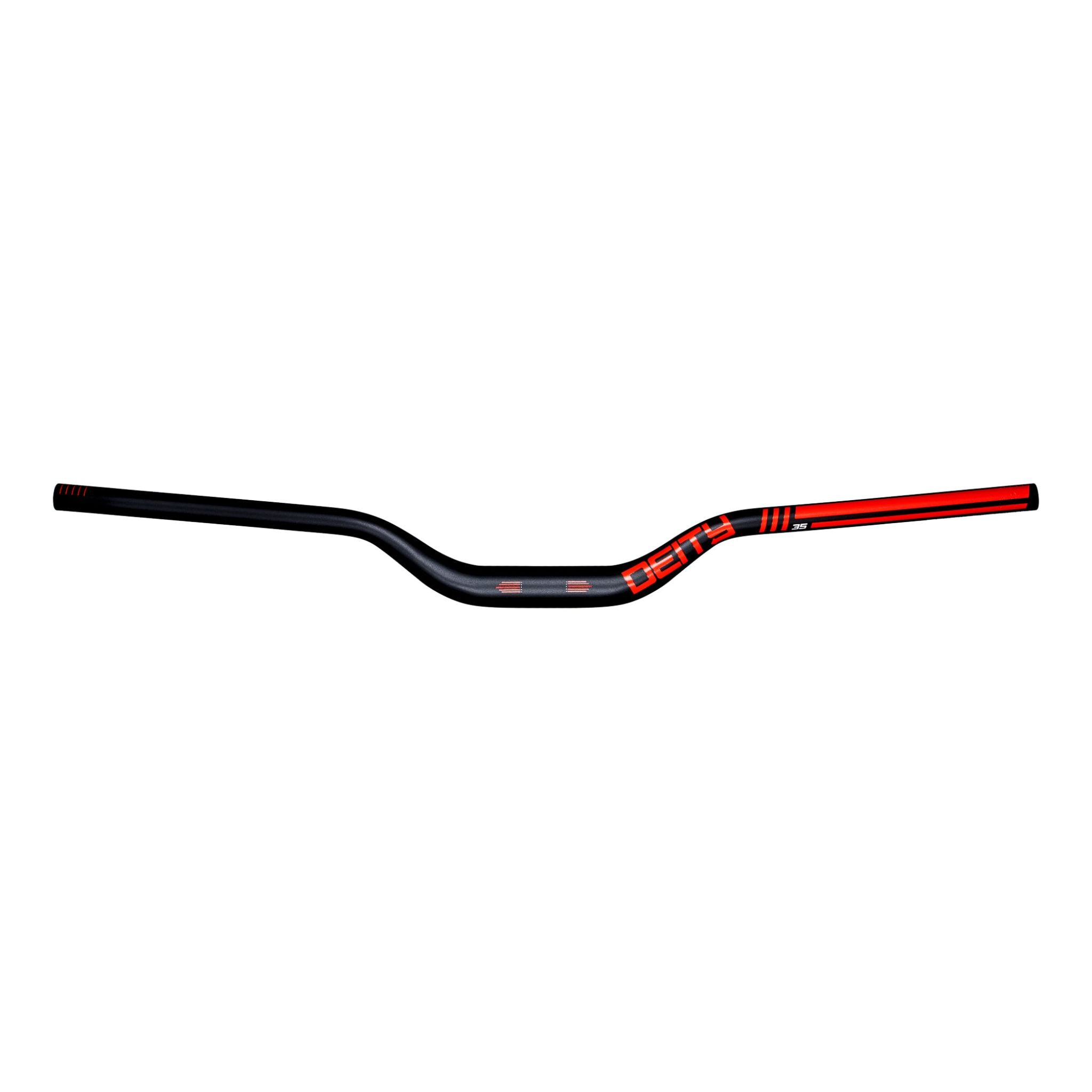 Deity Highside 35 High Rise Handlebars Red / 35mm x 50mm Rise