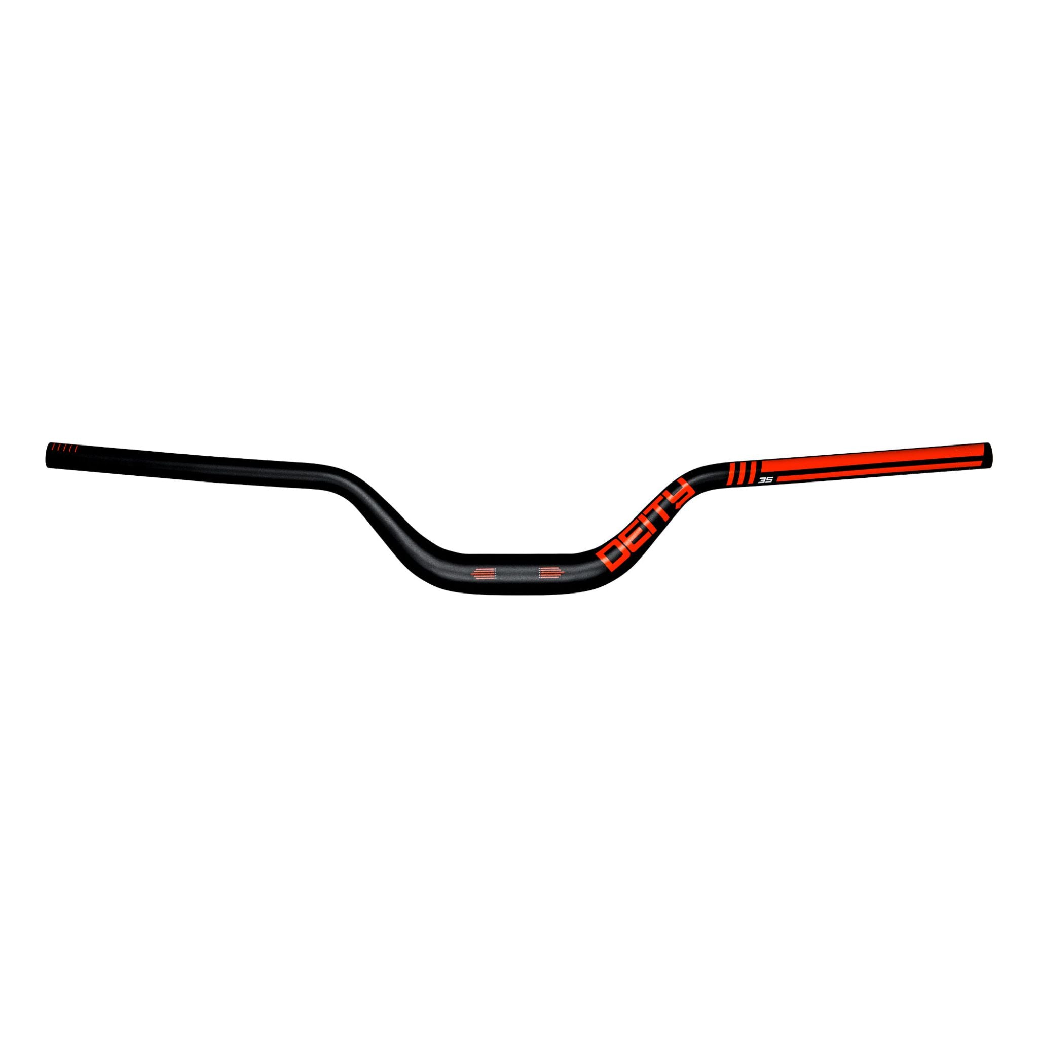 Deity Highside 35 High Rise Handlebars Red / 35mm x 80mm Rise
