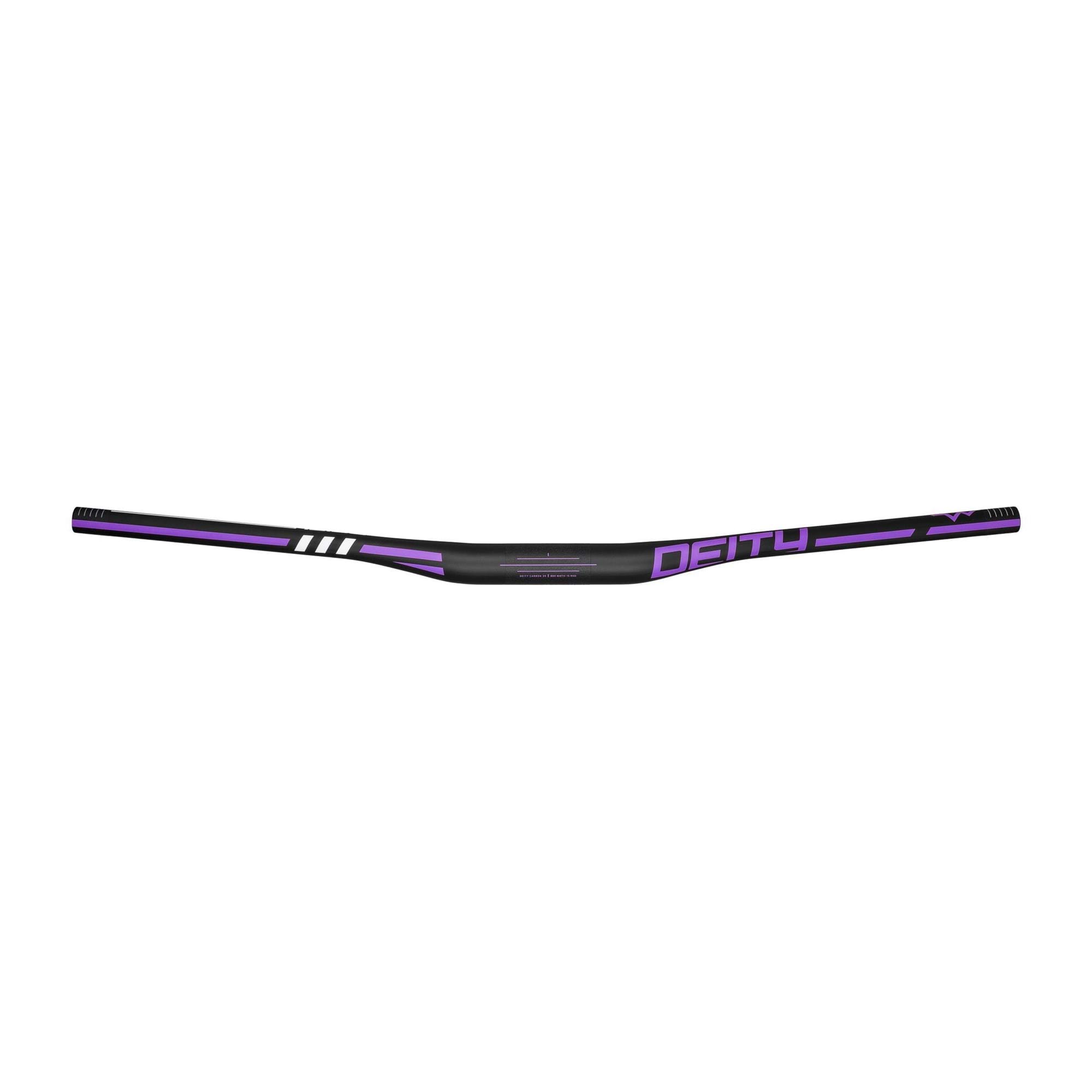 Deity Skywire 35 Carbon Handlebars Purple / 35mm x 15mm Rise