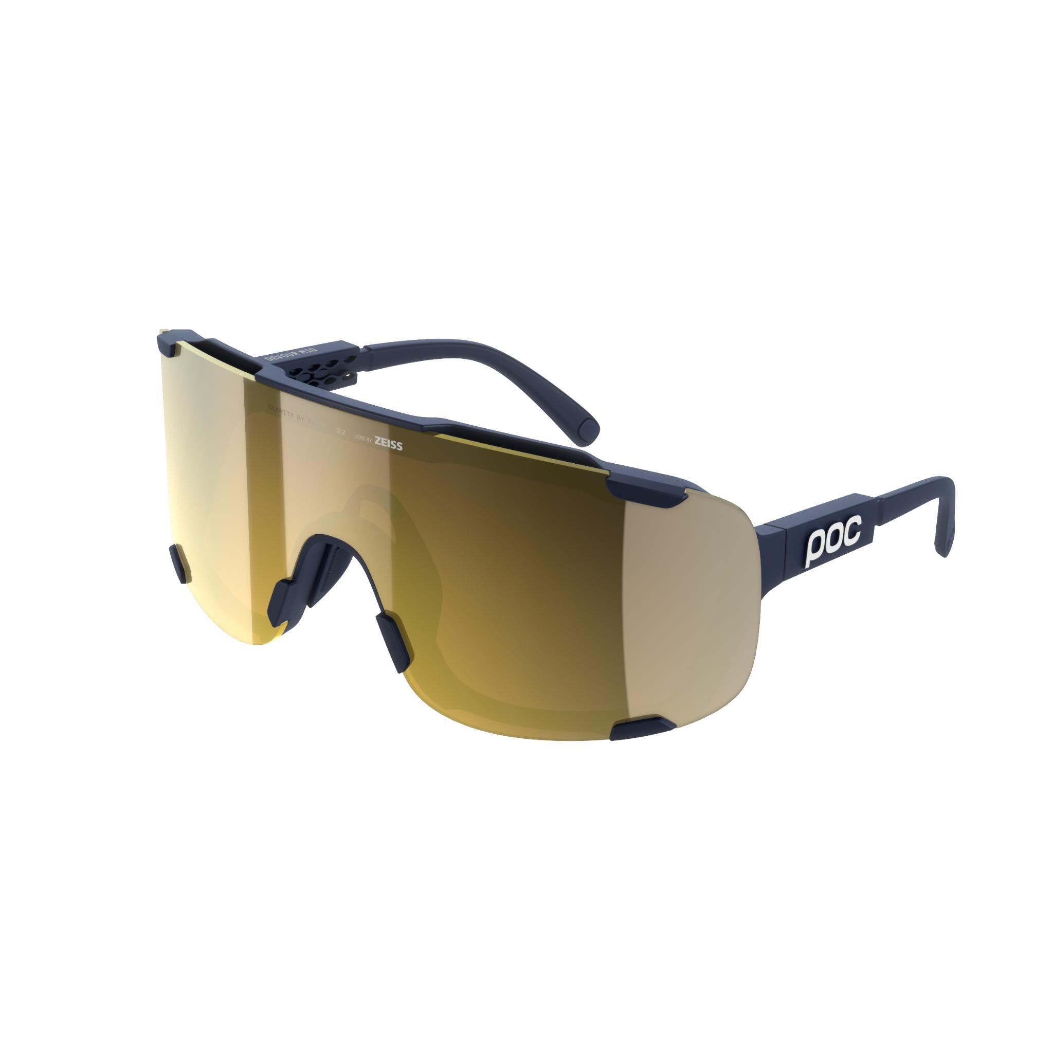 Devour Mid Glasses Apatite Navy/Clarity Road/Partly Sunny Gold / One Size